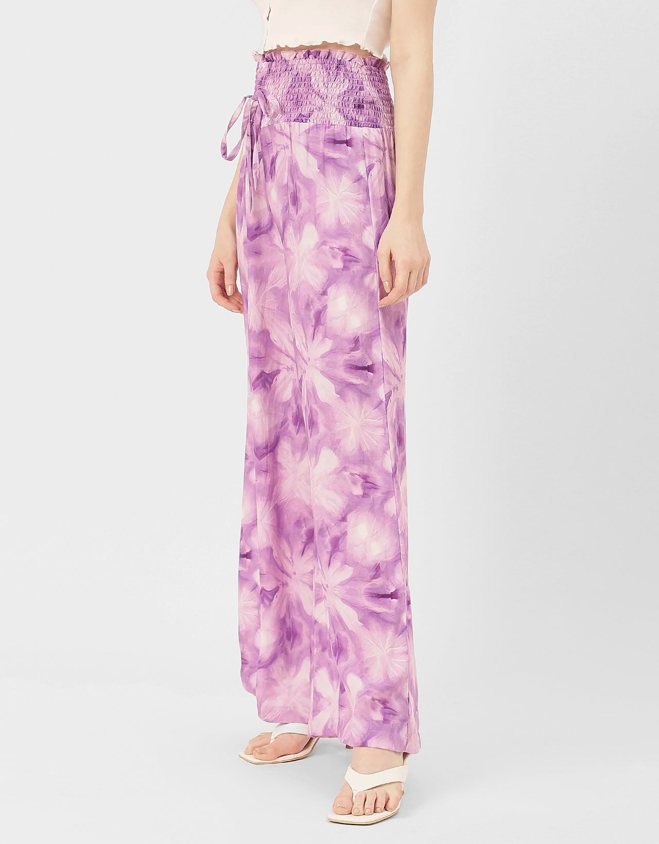 Palazzo Loose Fit Printed Rayon Pant