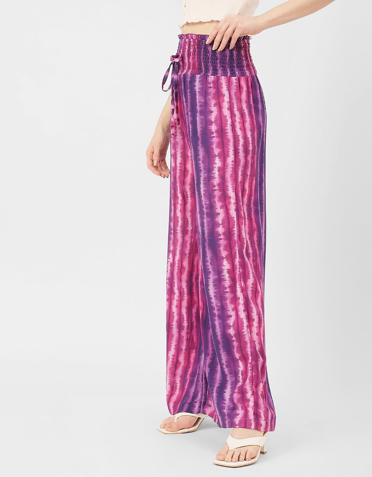 Palazzo Loose Fit Printed Rayon Pant