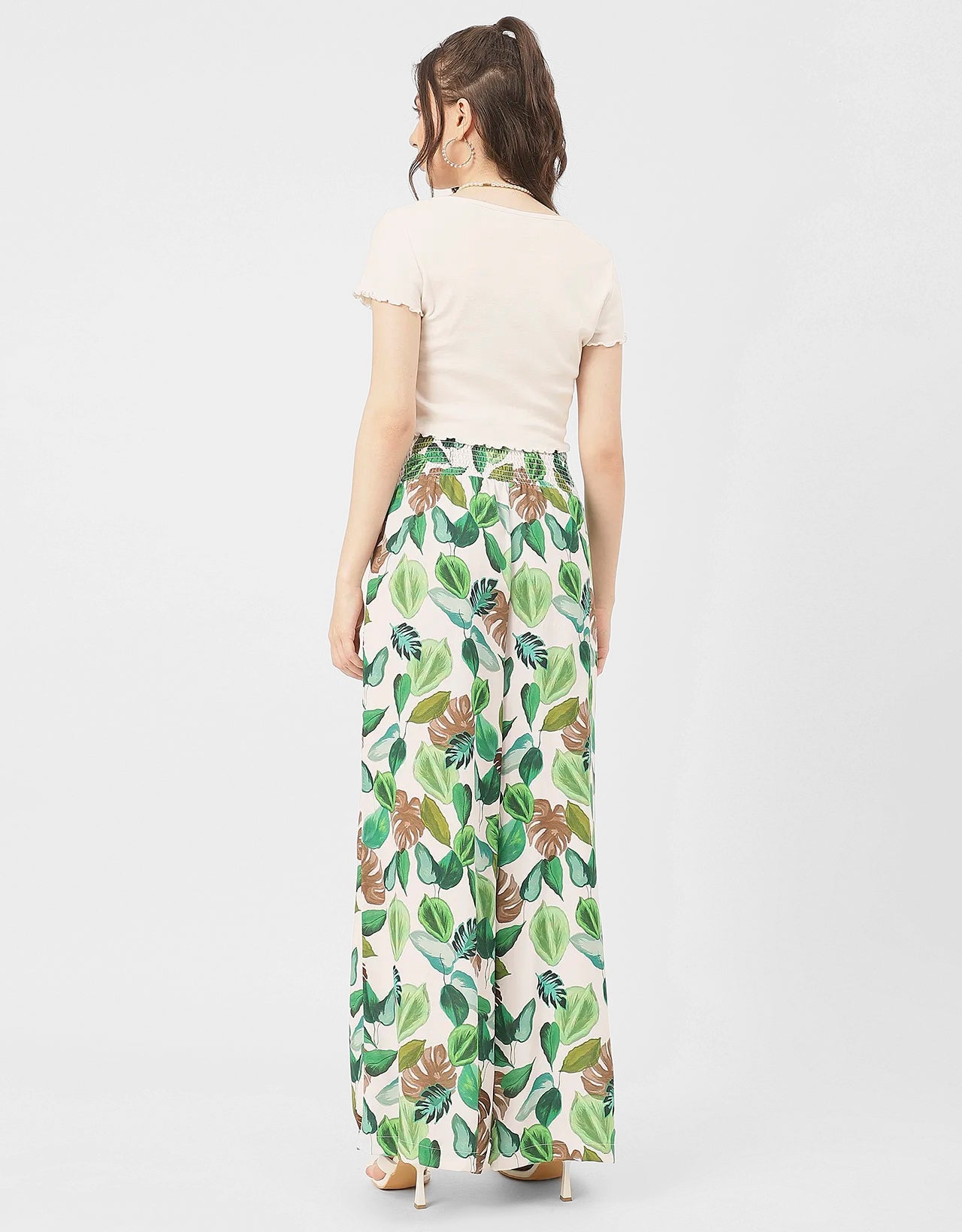 Palazzo Loose Fit Printed Rayon Pant