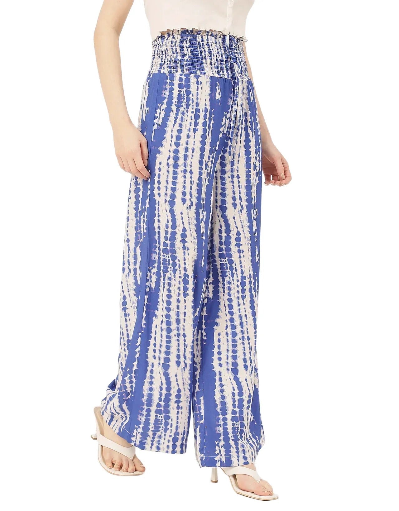 Palazzo Loose Fit Printed Rayon Pant