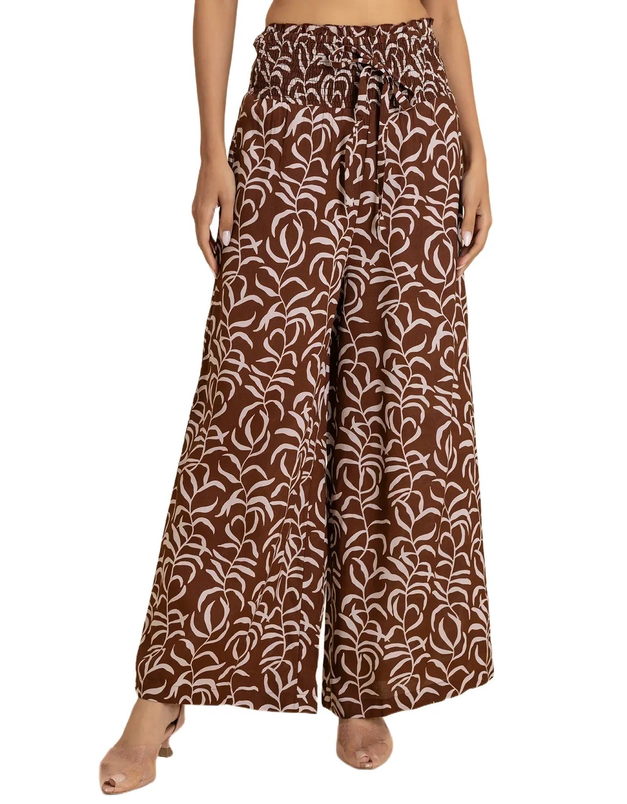 Loose Fit Printed Rayon Women's Stylish Palazzo