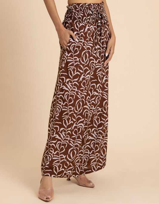 Loose Fit Printed Rayon Women's Stylish Palazzo