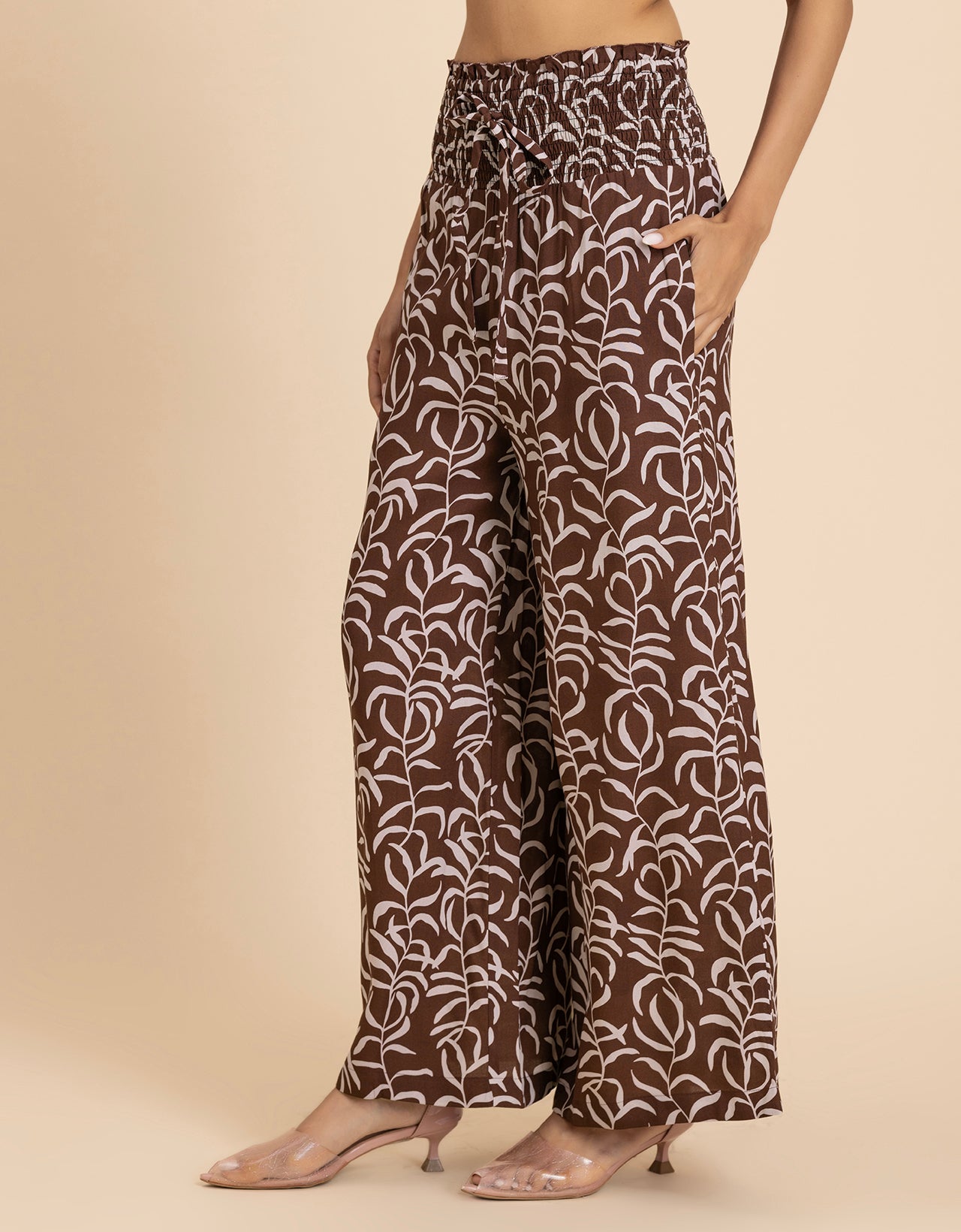 Loose Fit Printed Rayon Women's Stylish Palazzo