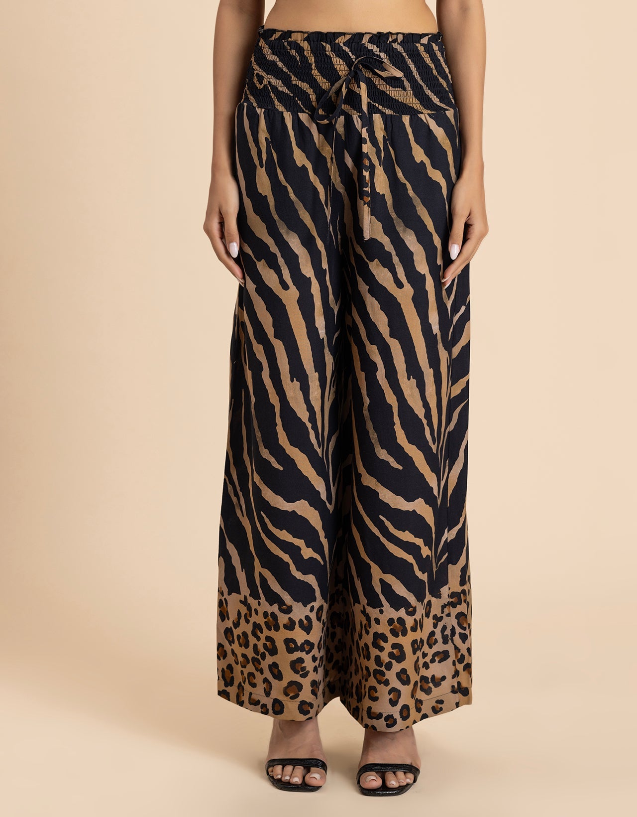 Loose Fit Printed Rayon Women's Stylish Palazzo