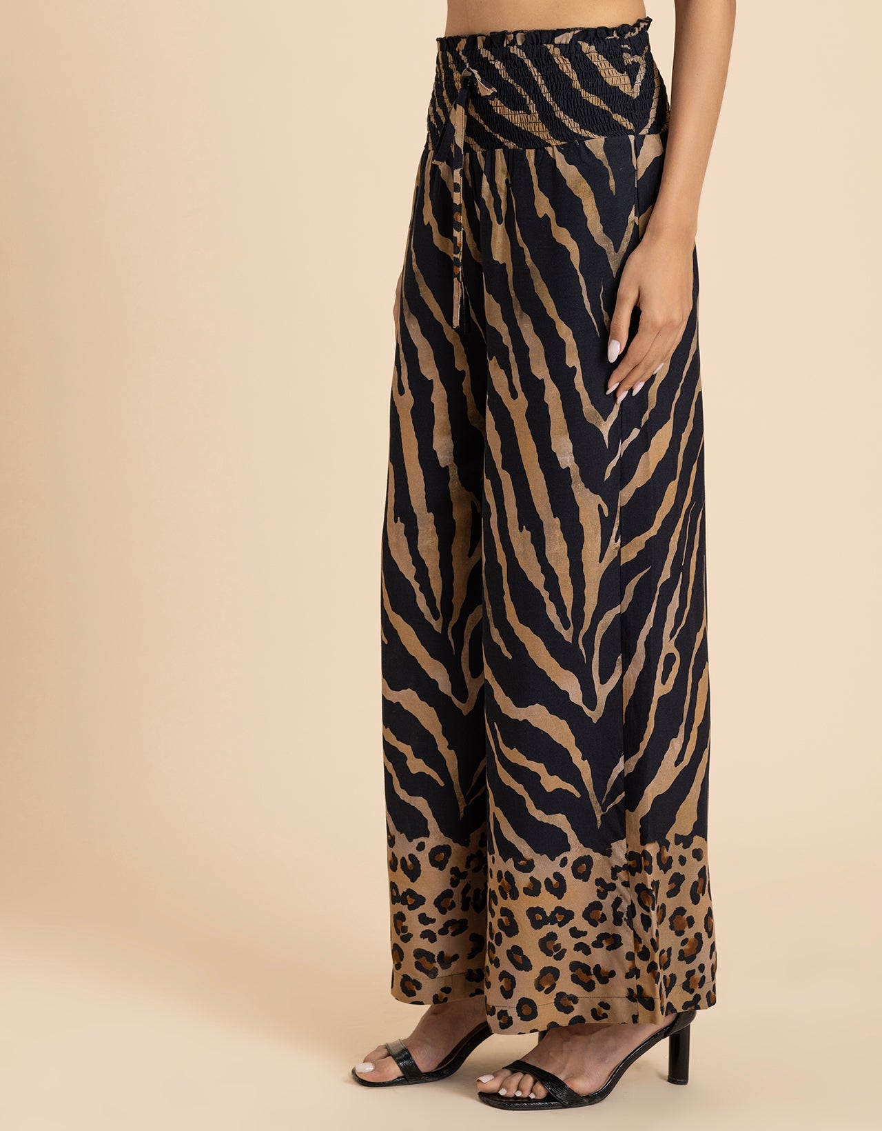 Loose Fit Printed Rayon Women's Stylish Palazzo