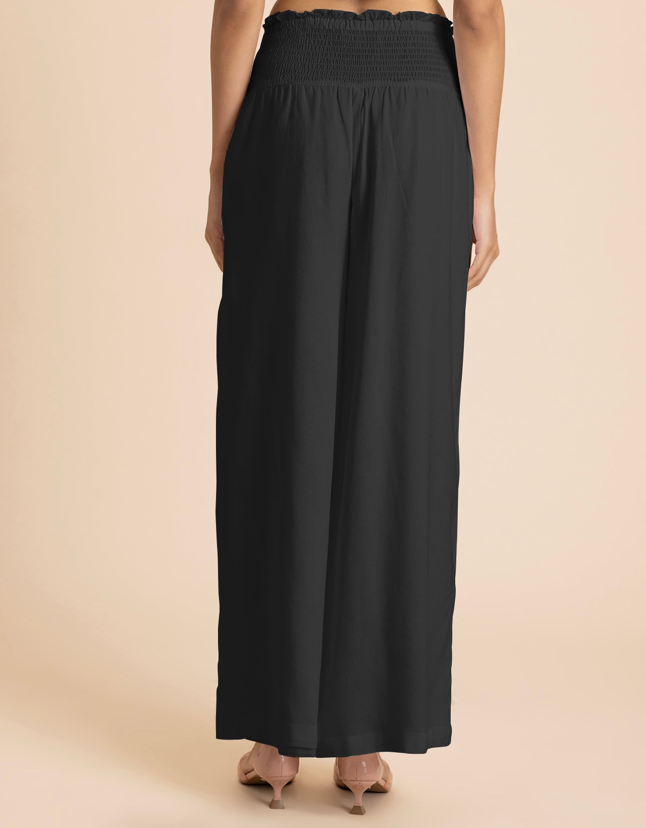 Loose Fit Solid Rayon Women's Stylish Palazzo