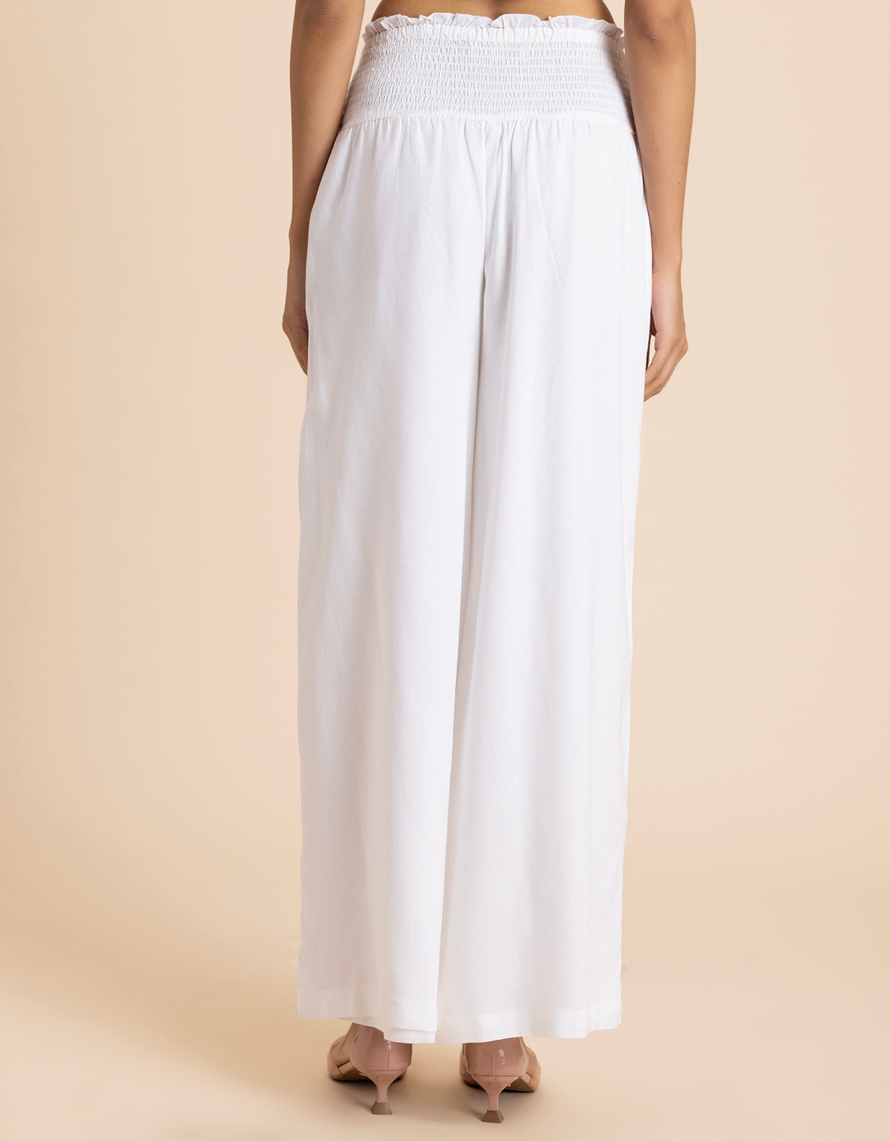 Loose Fit Solid Rayon Women's Stylish Palazzo