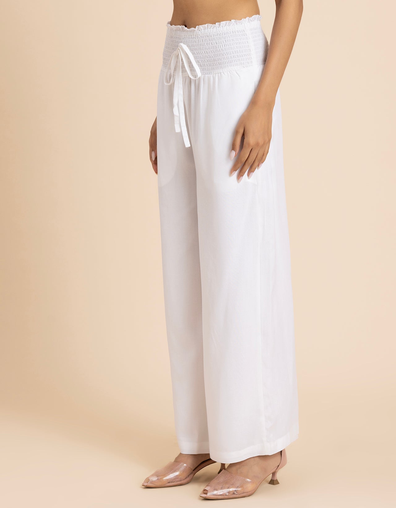 Loose Fit Solid Rayon Women's Stylish Palazzo