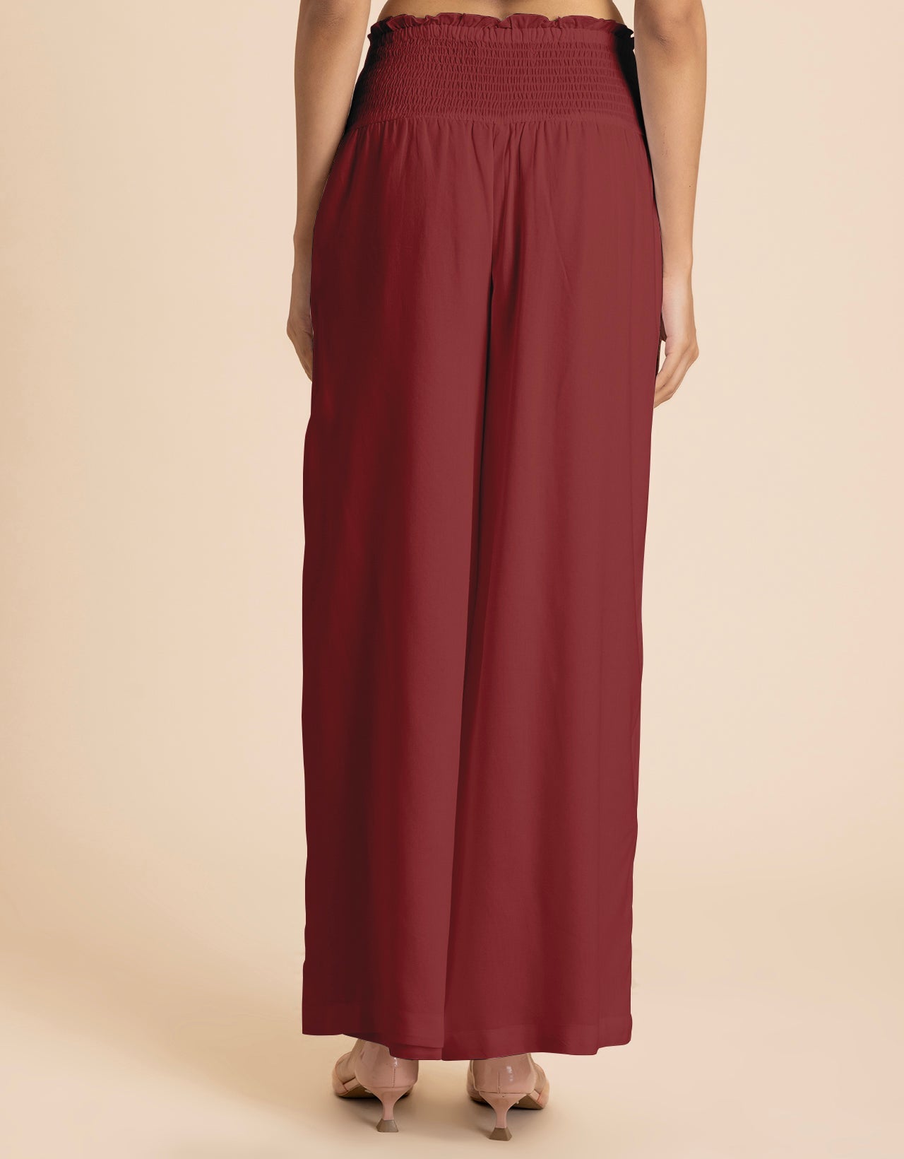 Loose Fit Solid Rayon Women's Stylish Palazzo