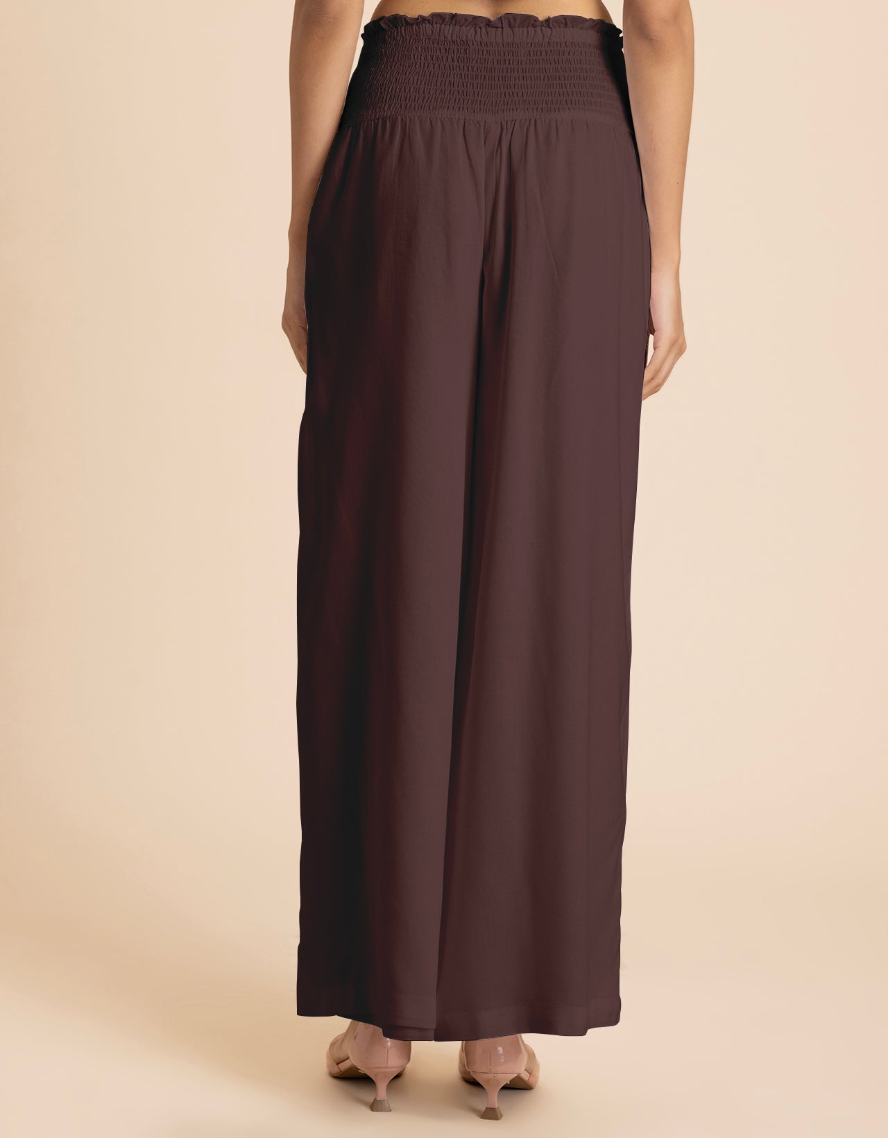 Loose Fit Solid Rayon Women's Stylish Palazzo