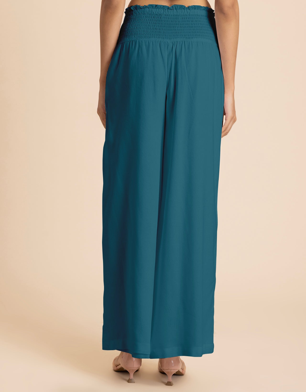 Loose Fit Solid Rayon Women's Stylish Palazzo