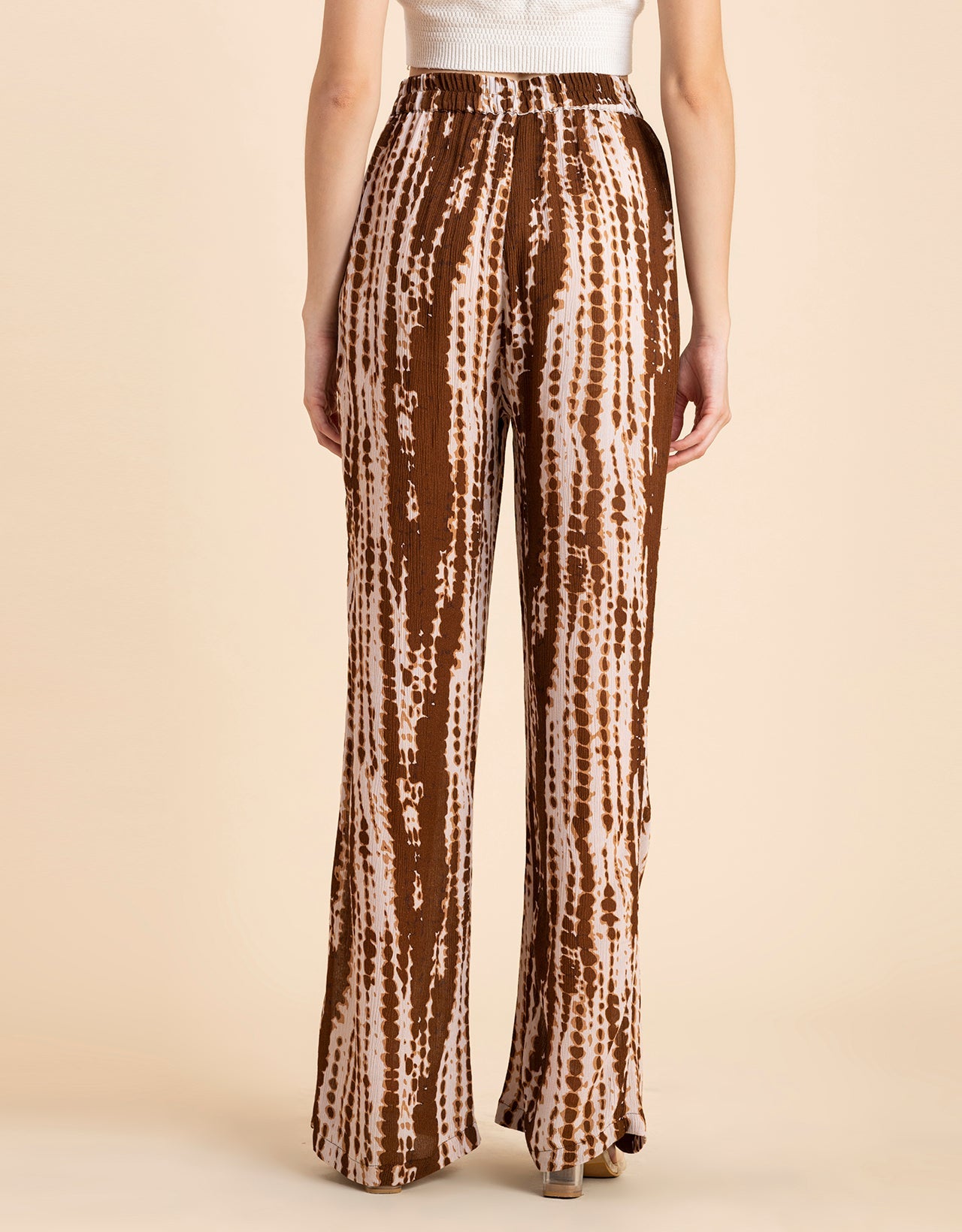 Straight Loose Fit Printed Rayon Pant