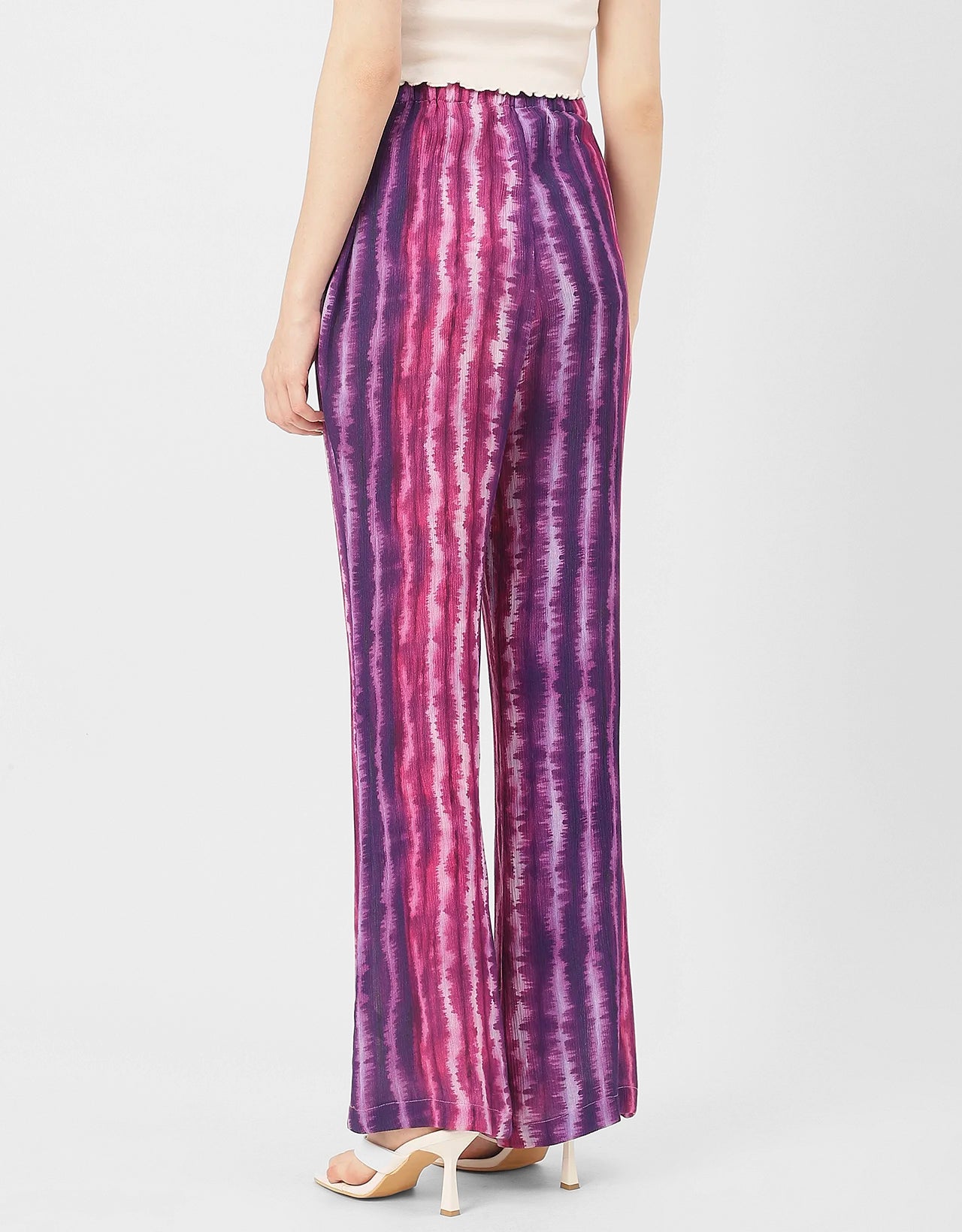 Straight Loose Fit Printed Rayon Pant