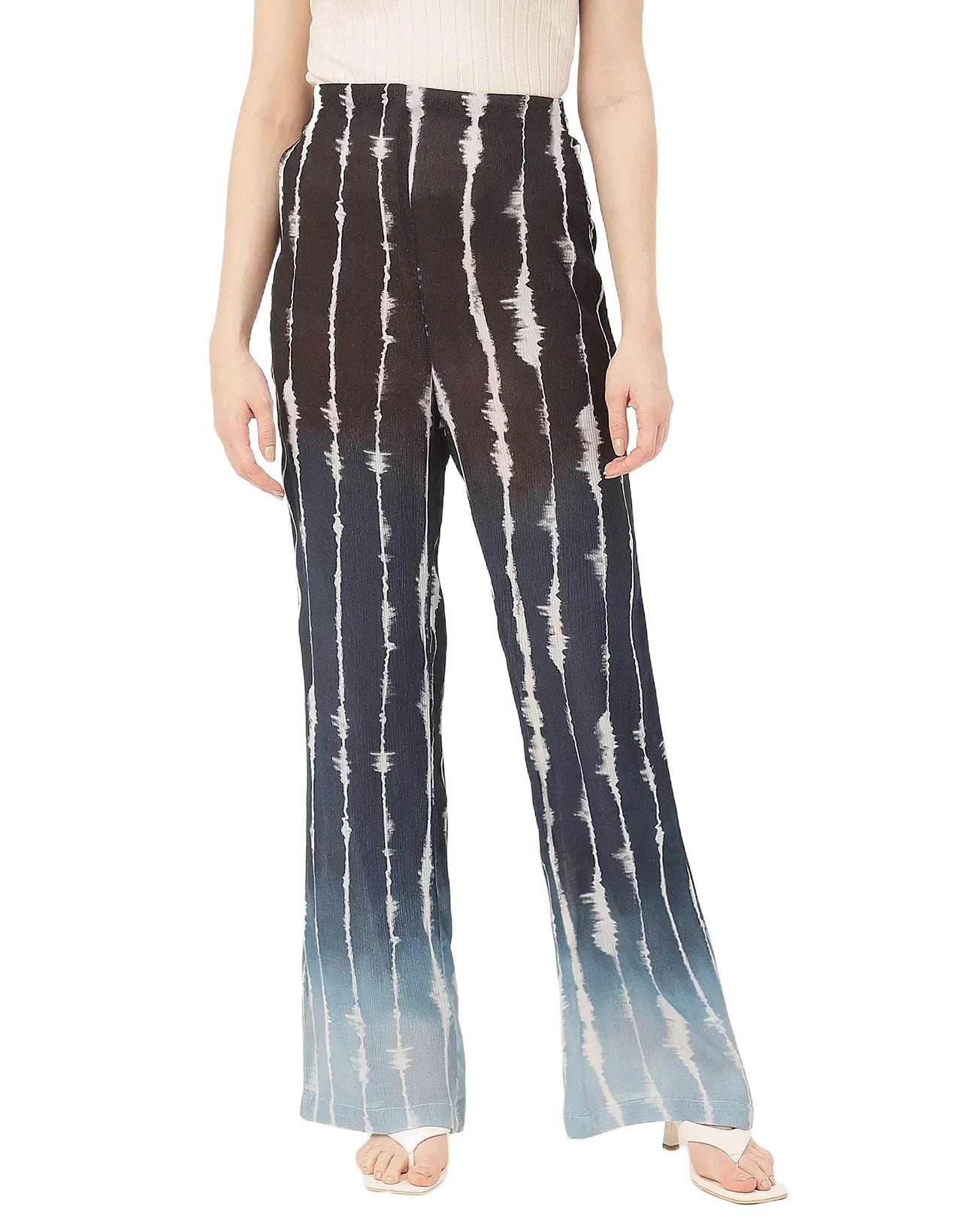 Straight Loose Fit Printed Rayon Pant