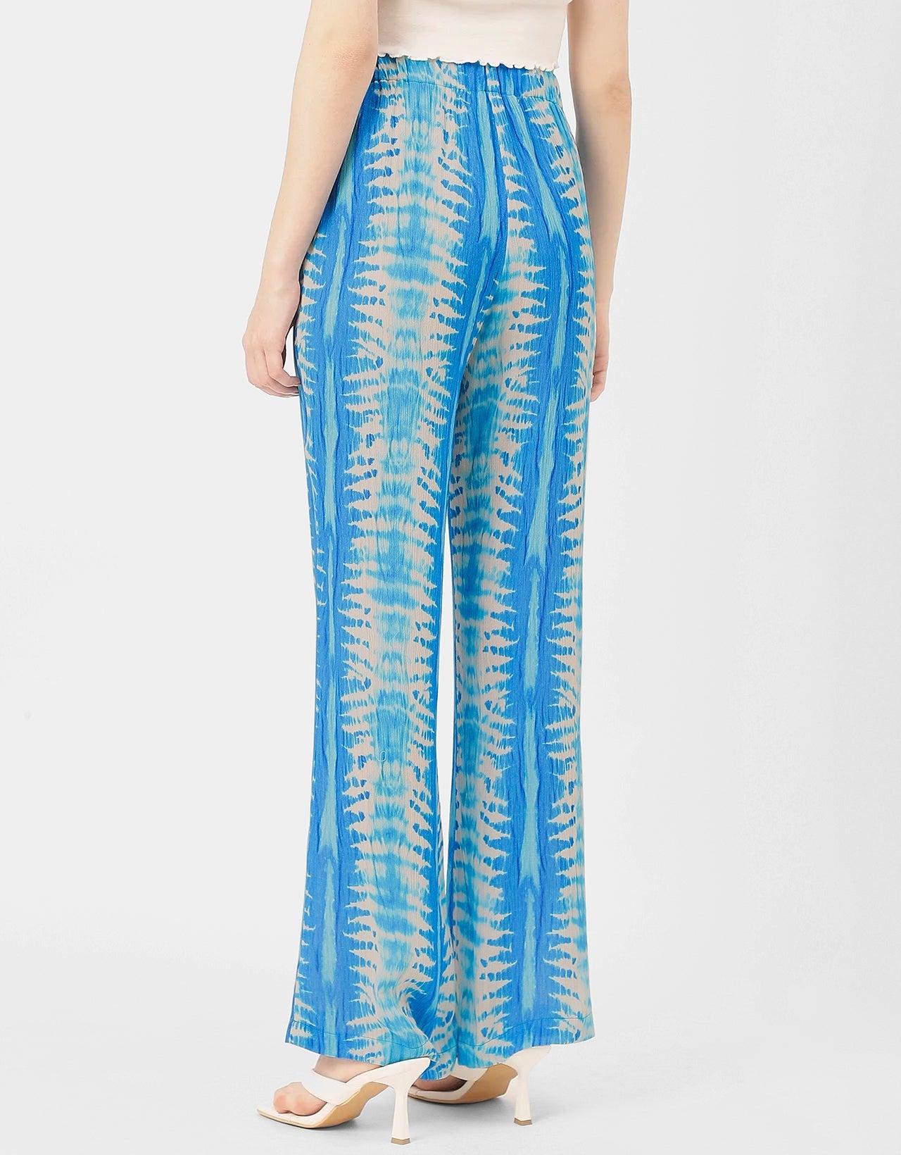 Straight Loose Fit Printed Rayon Pant