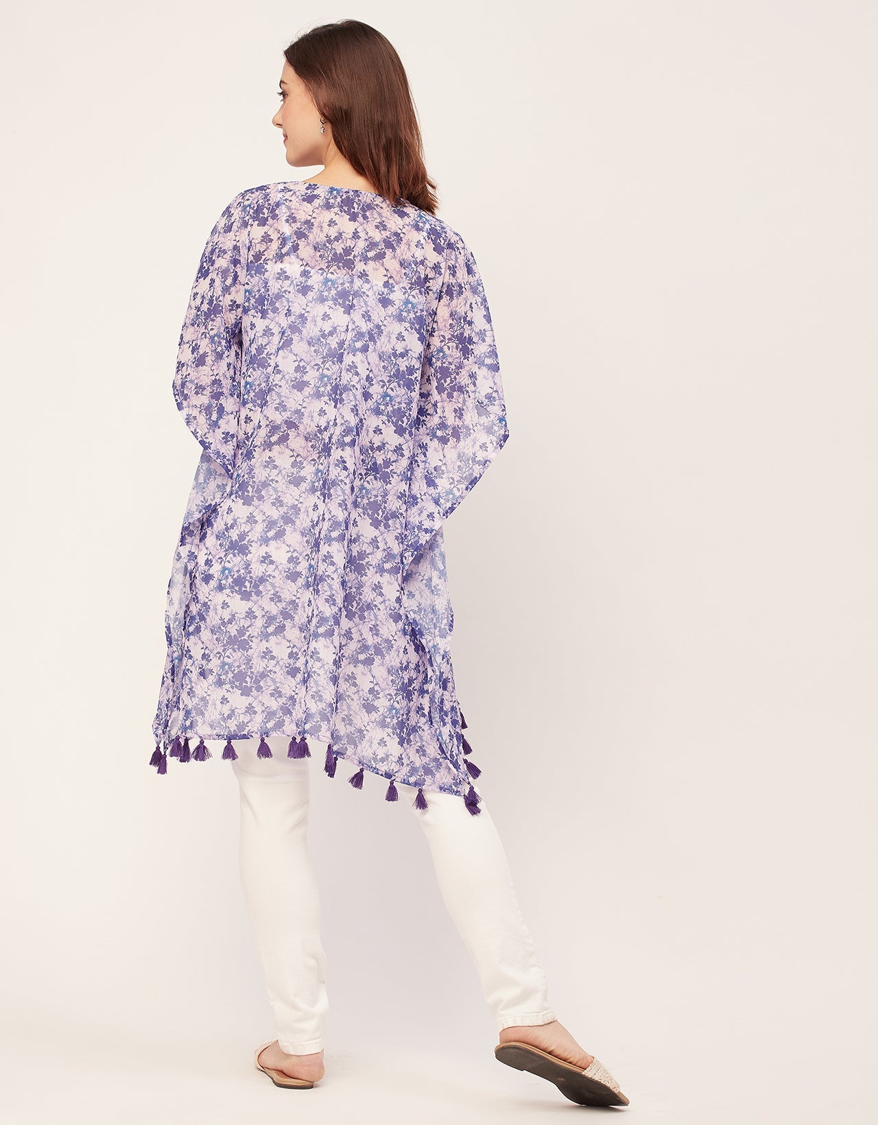 Kimono Sleeves V Neck Regular Shrug