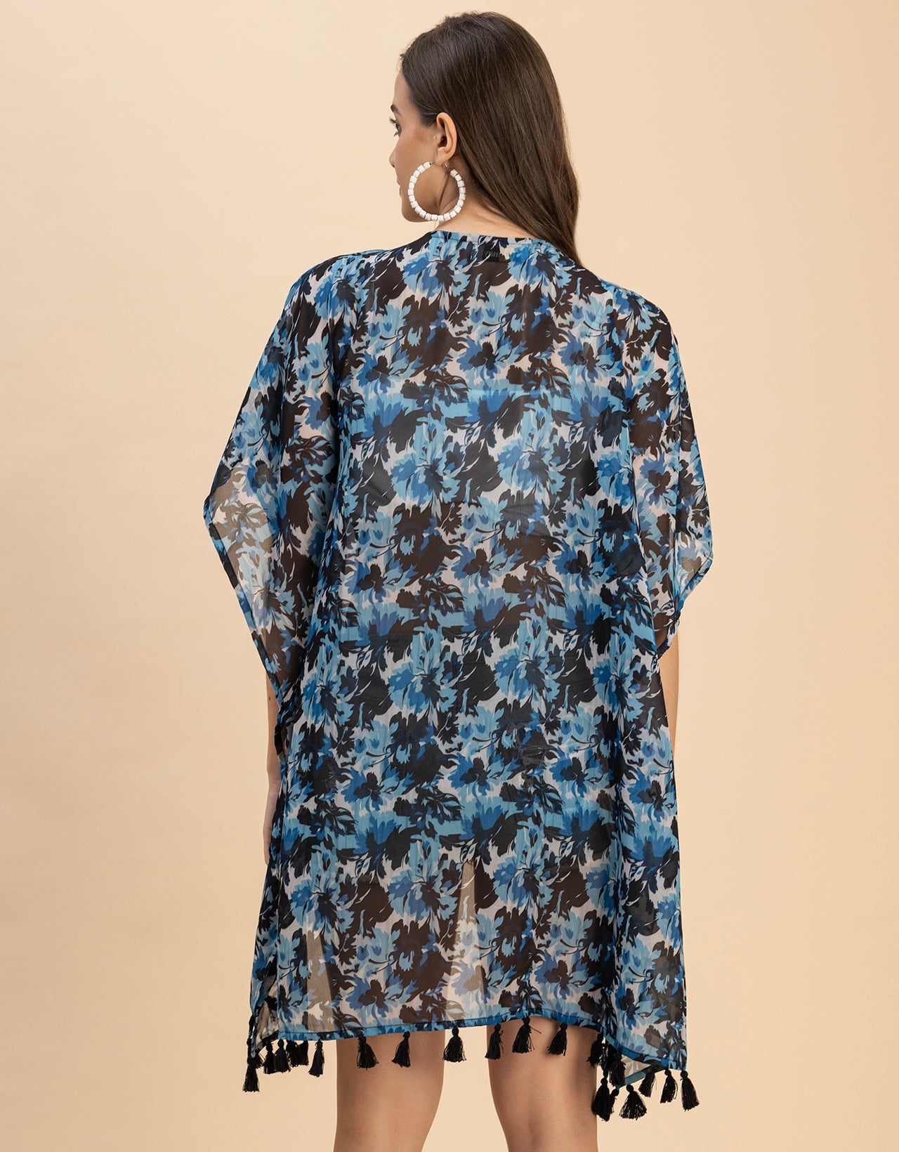 Kimono Sleeves V Neck Regular Shrug