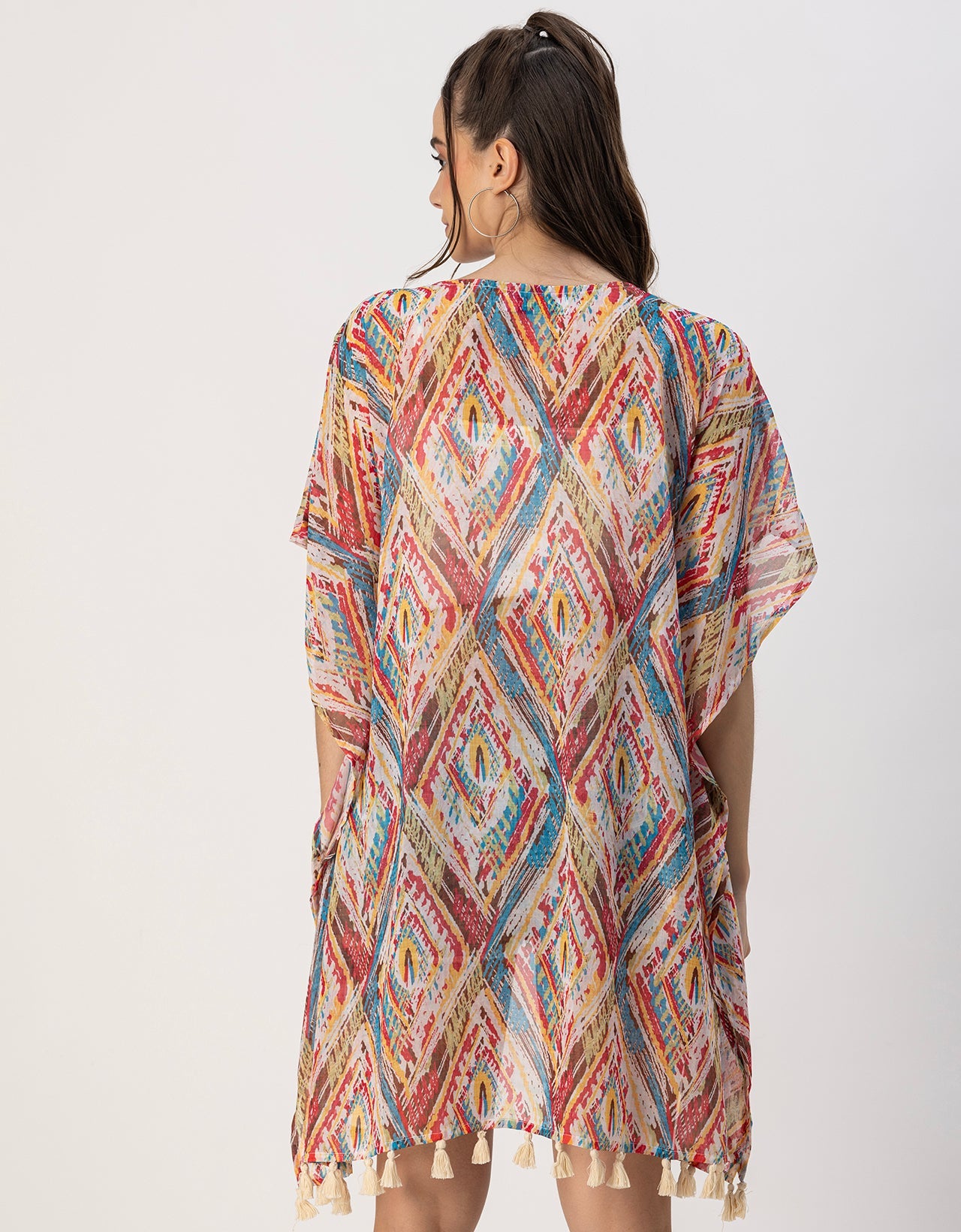 Kimono Sleeves V Neck Regular Shrug