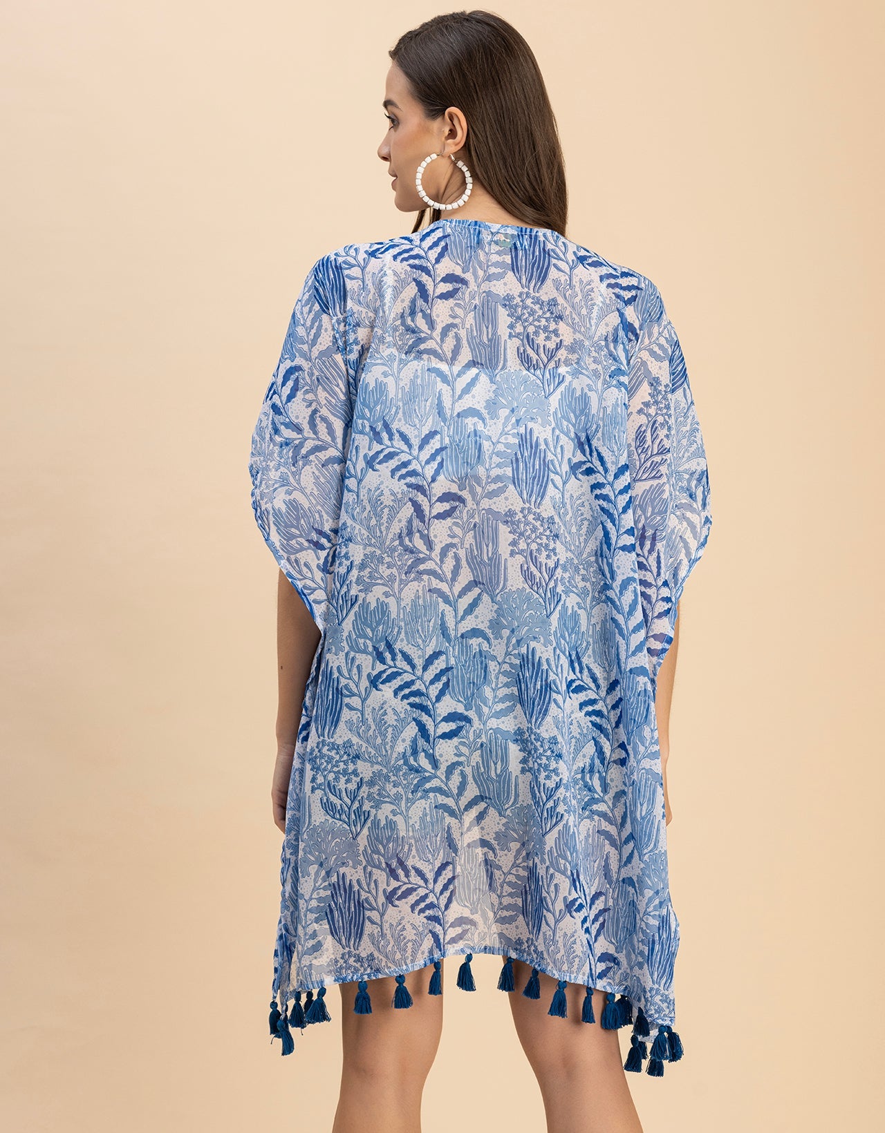 Kimono Sleeves V Neck Regular Shrug