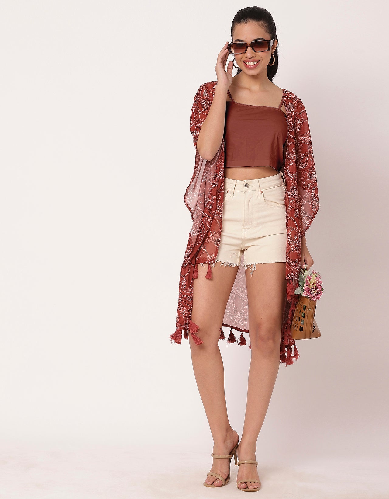V Neck Regular Women's Casual Printed Shrug