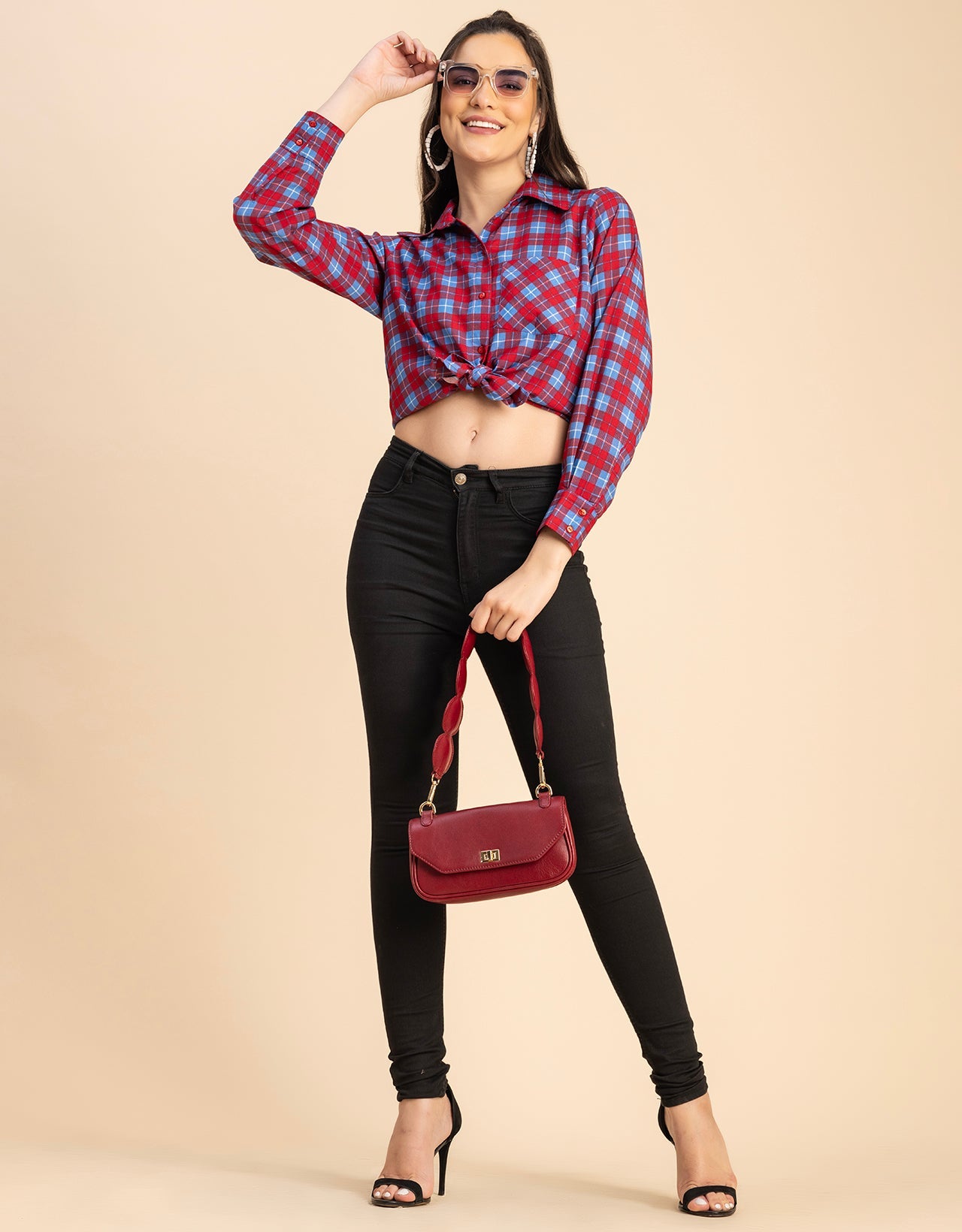 Long Sleeves Spread Collar Rayon Shirt