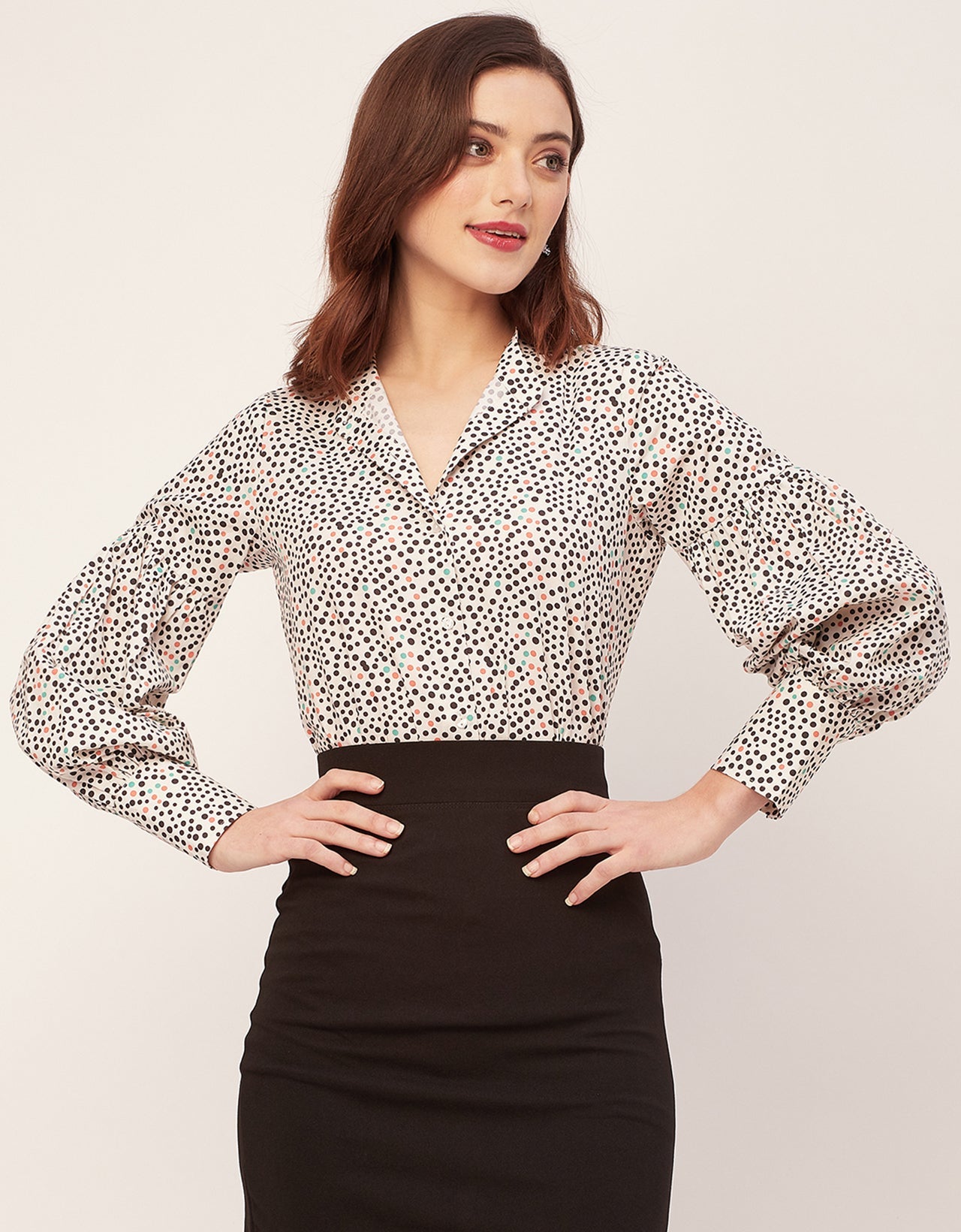 Women Long Sleeve Cotton Shirt