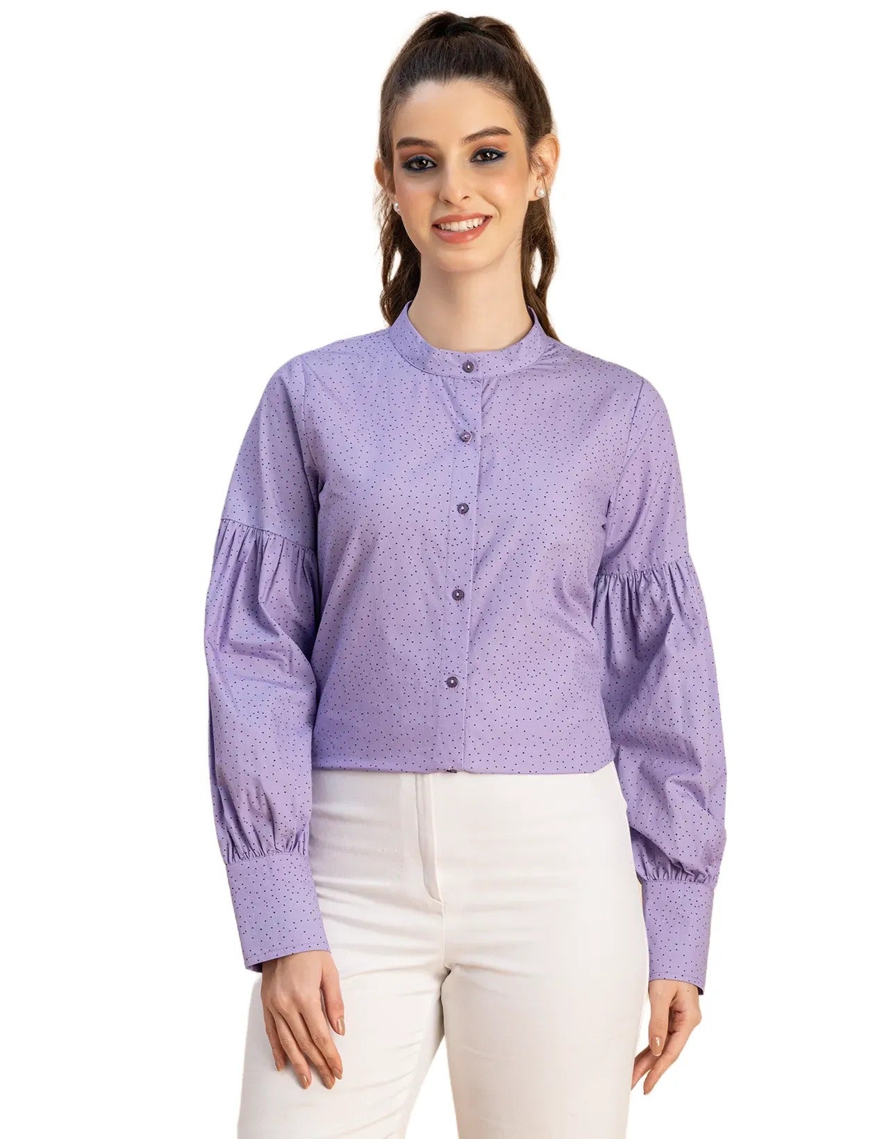 Women Long Sleeve Cotton Shirt