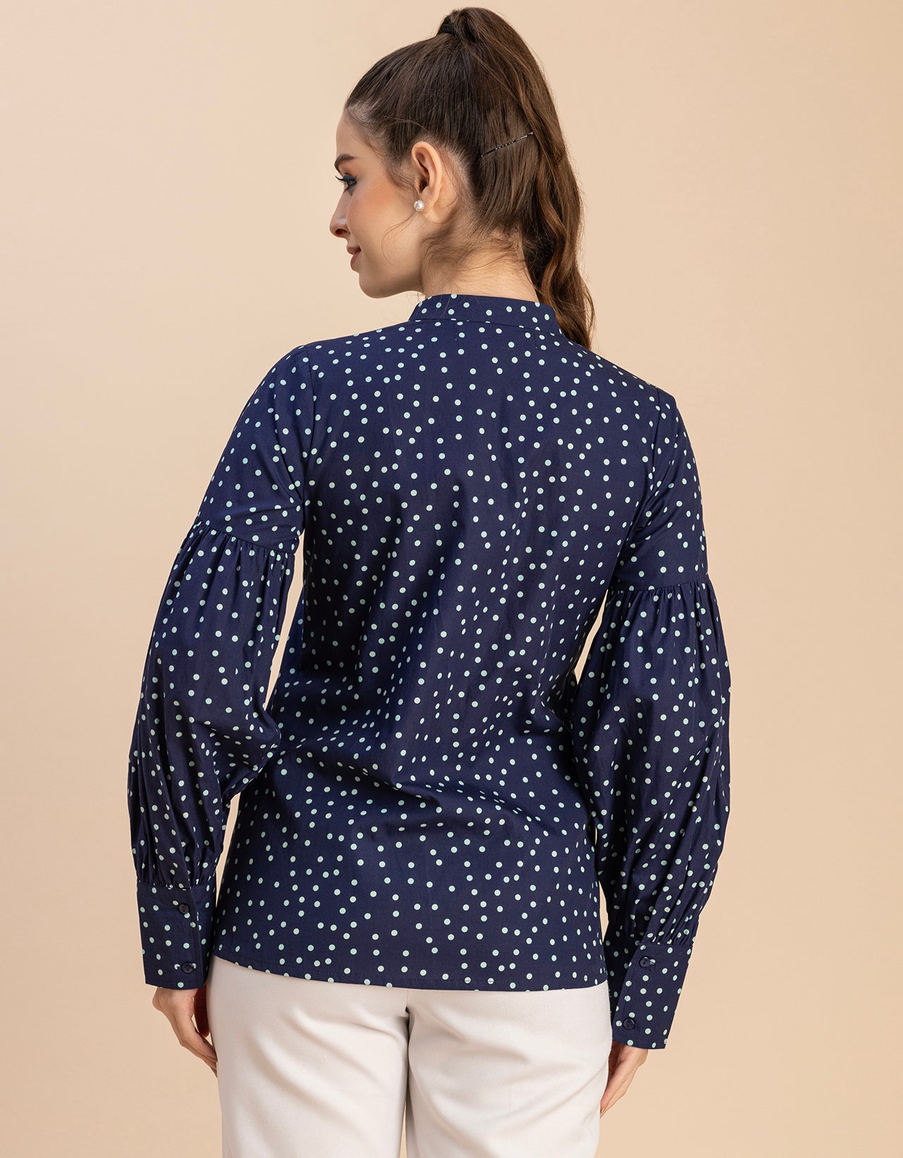 Women Long Sleeve Cotton Shirt