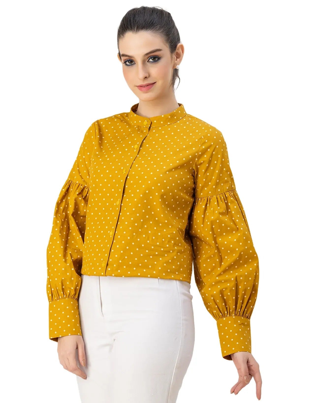 Women Long Sleeve Cotton Shirt