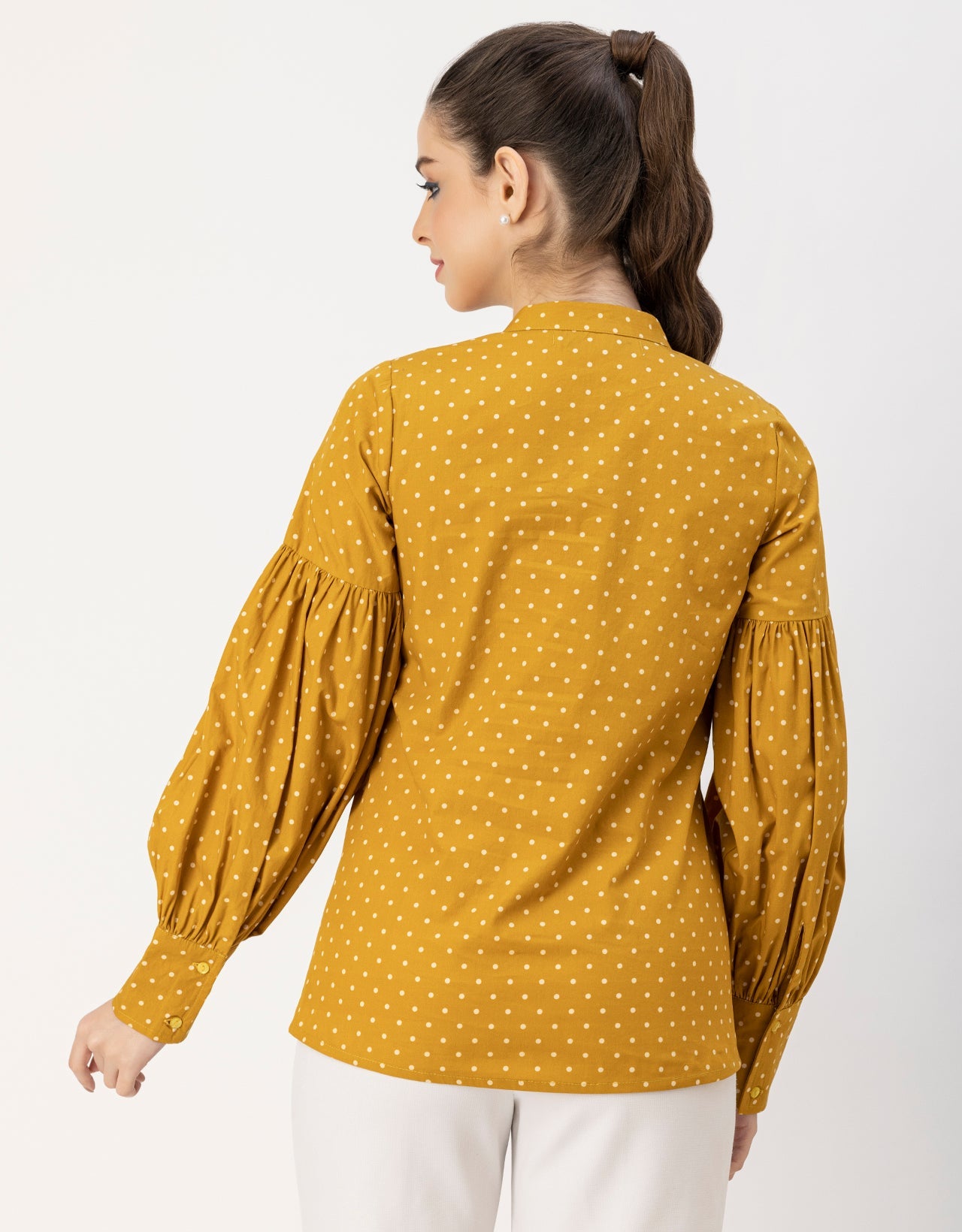 Women Long Sleeve Cotton Shirt