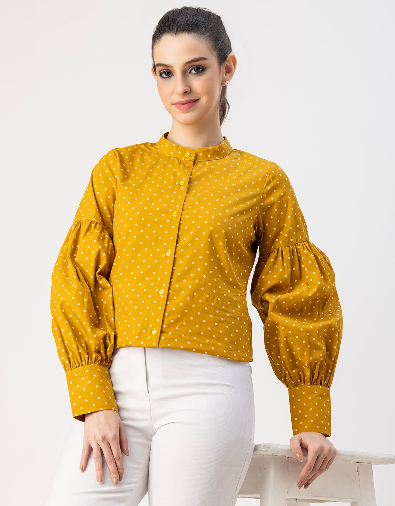 Women Long Sleeve Cotton Shirt