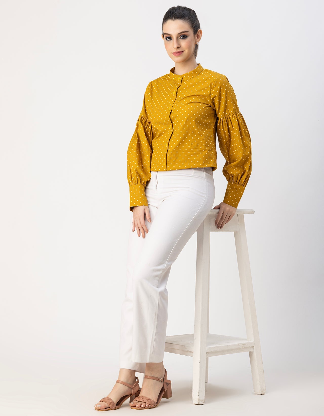 Women Long Sleeve Cotton Shirt