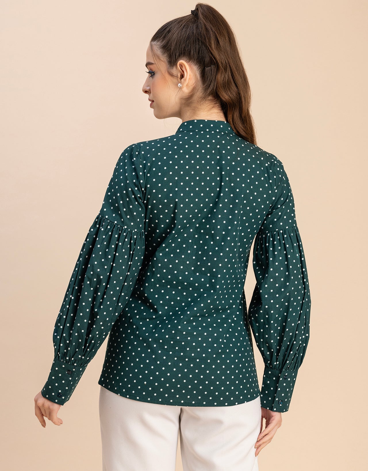 Women Long Sleeve Cotton Shirt
