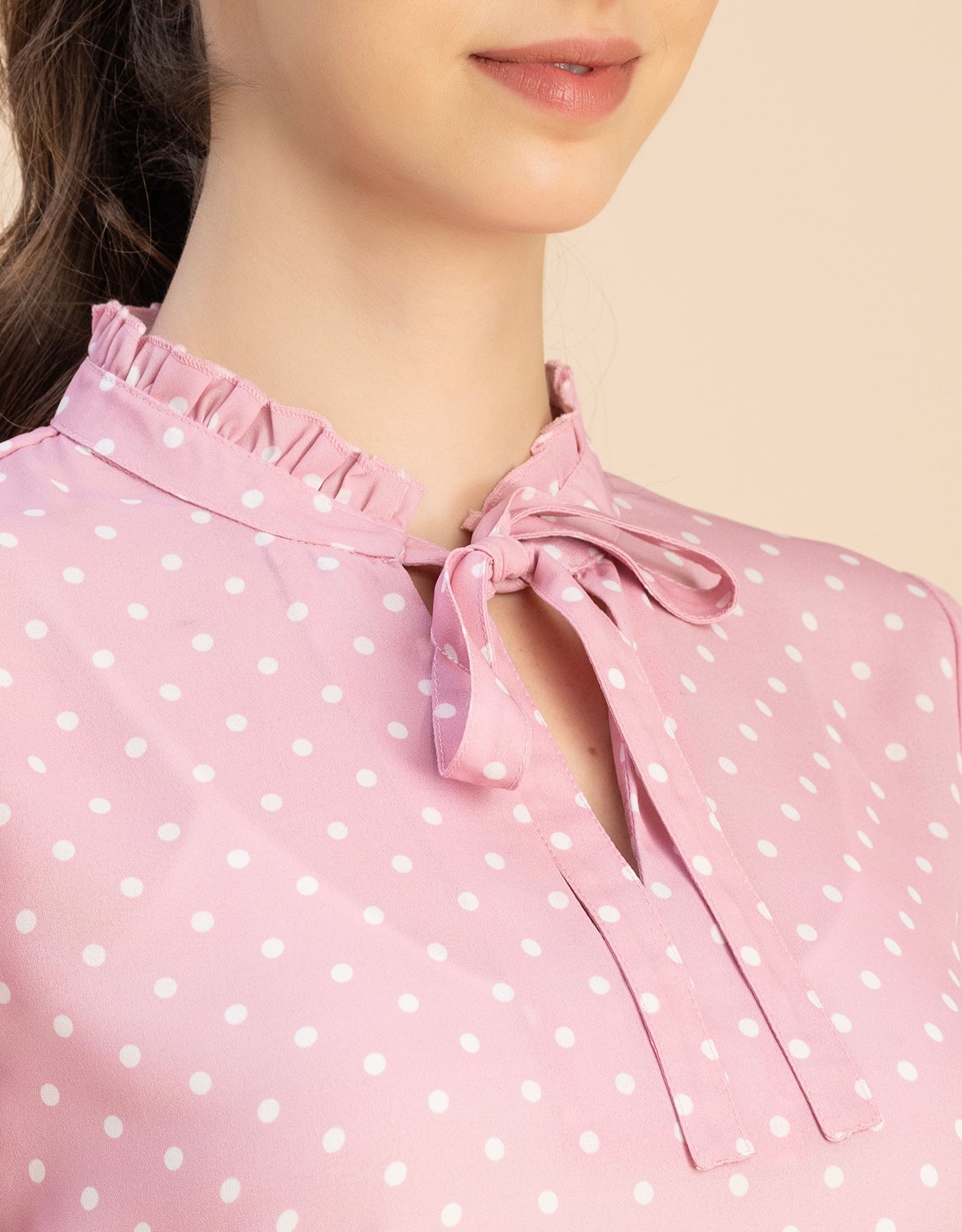 Long Sleeve Printed Georgette Shirt