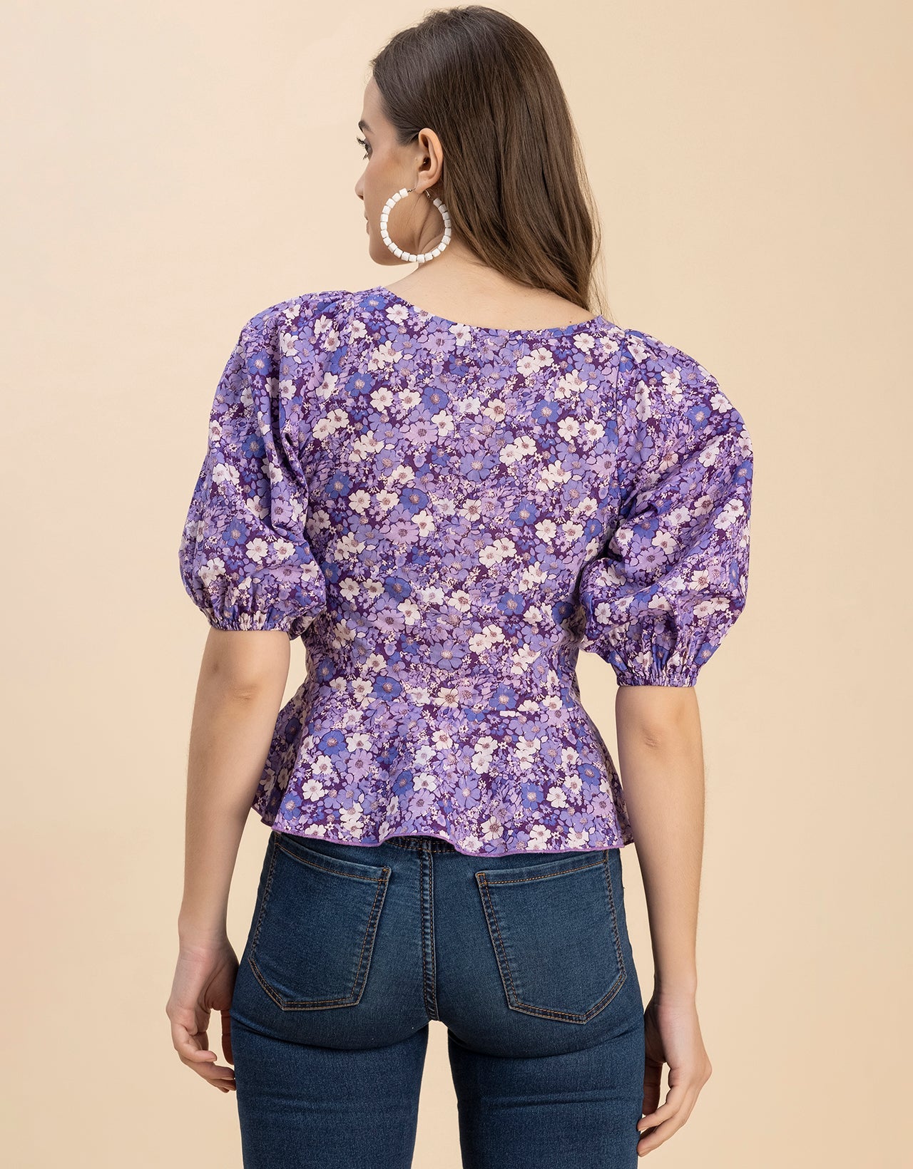 Short Sleeves Sweetheart Neck Cotton Top
