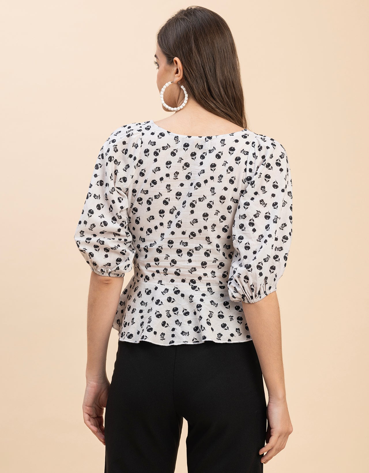Short Sleeves Sweetheart Neck Cotton Top