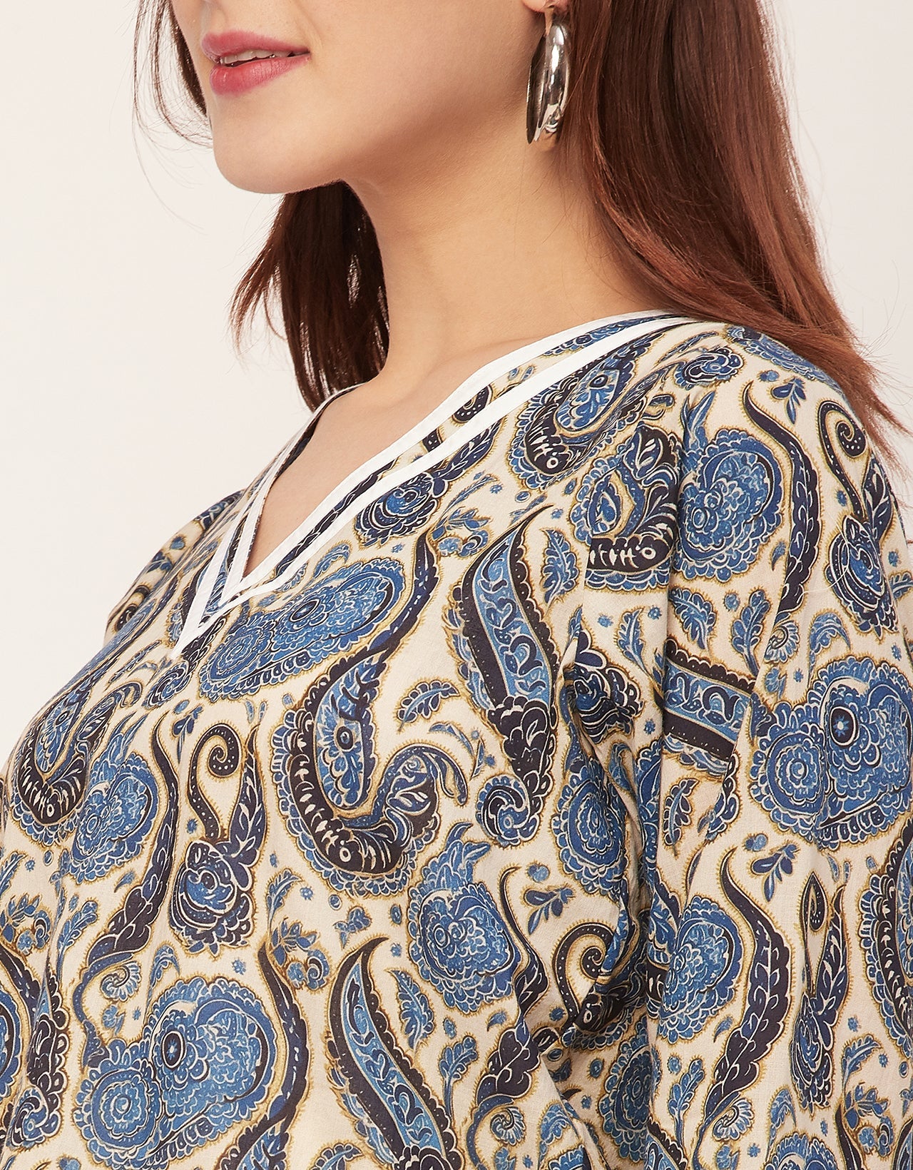 Long Sleeves Round Neck Regular Printed Top