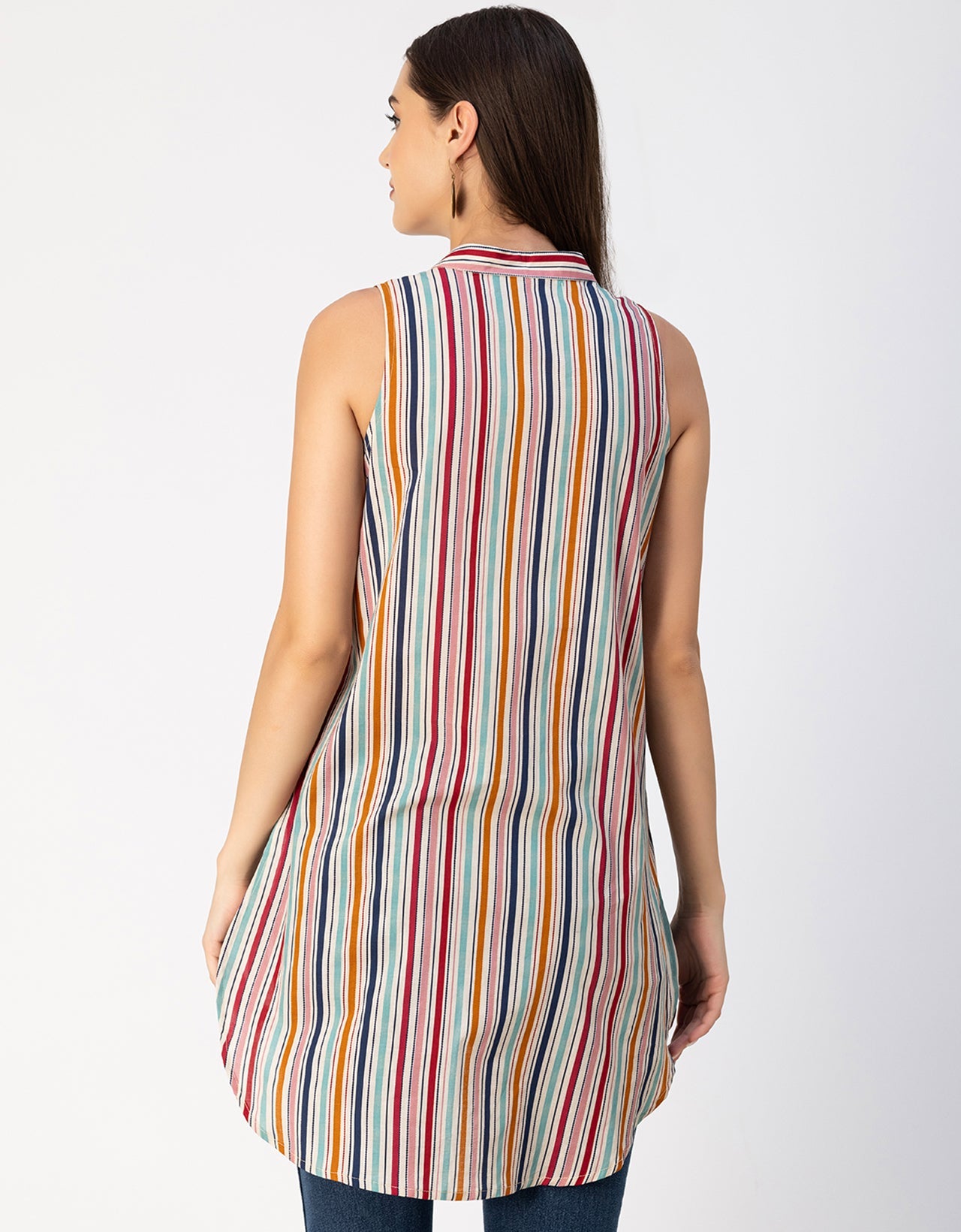 Chic Cotton Sleeveless High-Low Top - Summer Blouse
