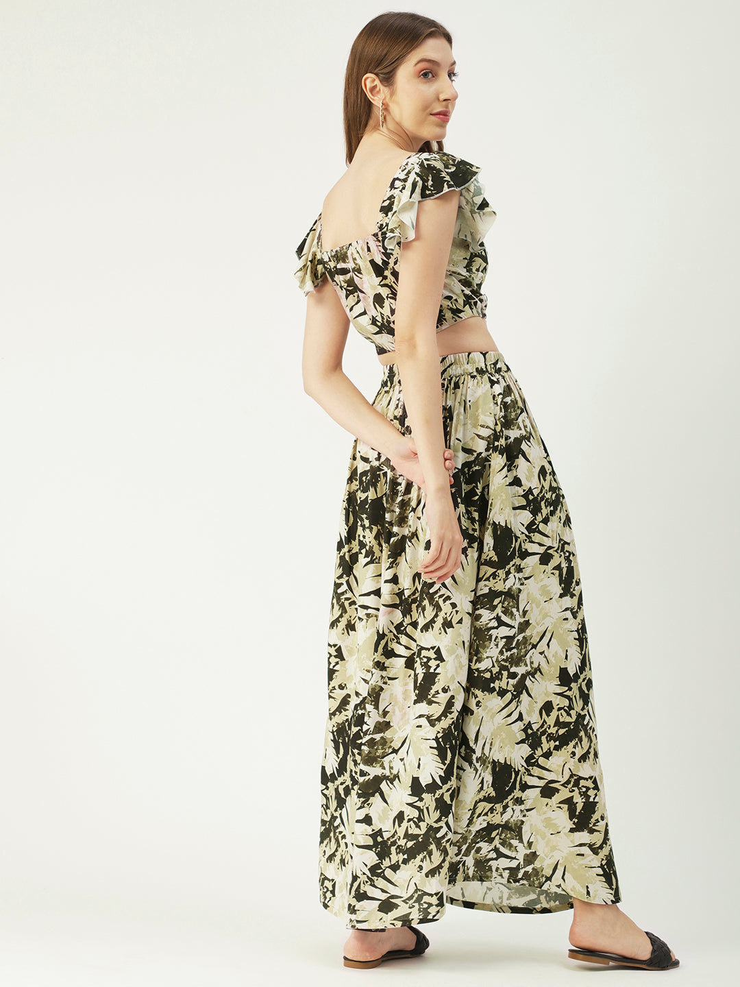 Summer Coord Set, Viscose 2 Pcs Crop