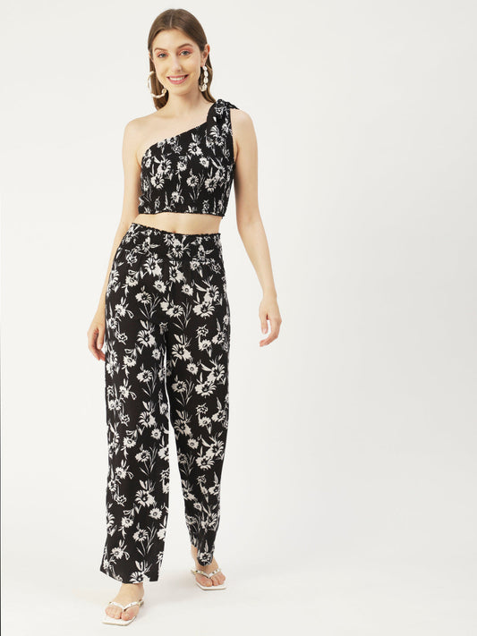 Women's Viscose Coord Set, Crop & Palazzo