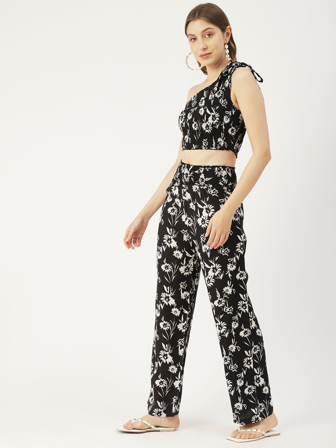Women's Viscose Coord Set, Crop & Palazzo