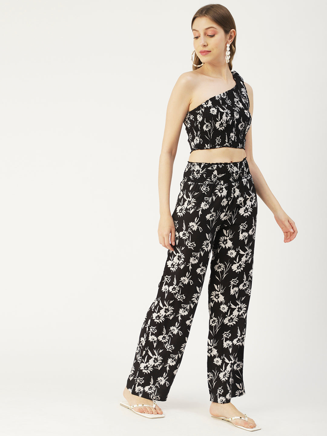 Women's Viscose Coord Set, Crop & Palazzo