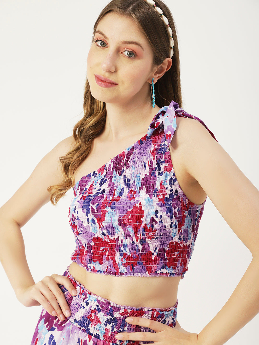 Women's Viscose Coord Set, Crop & Palazzo