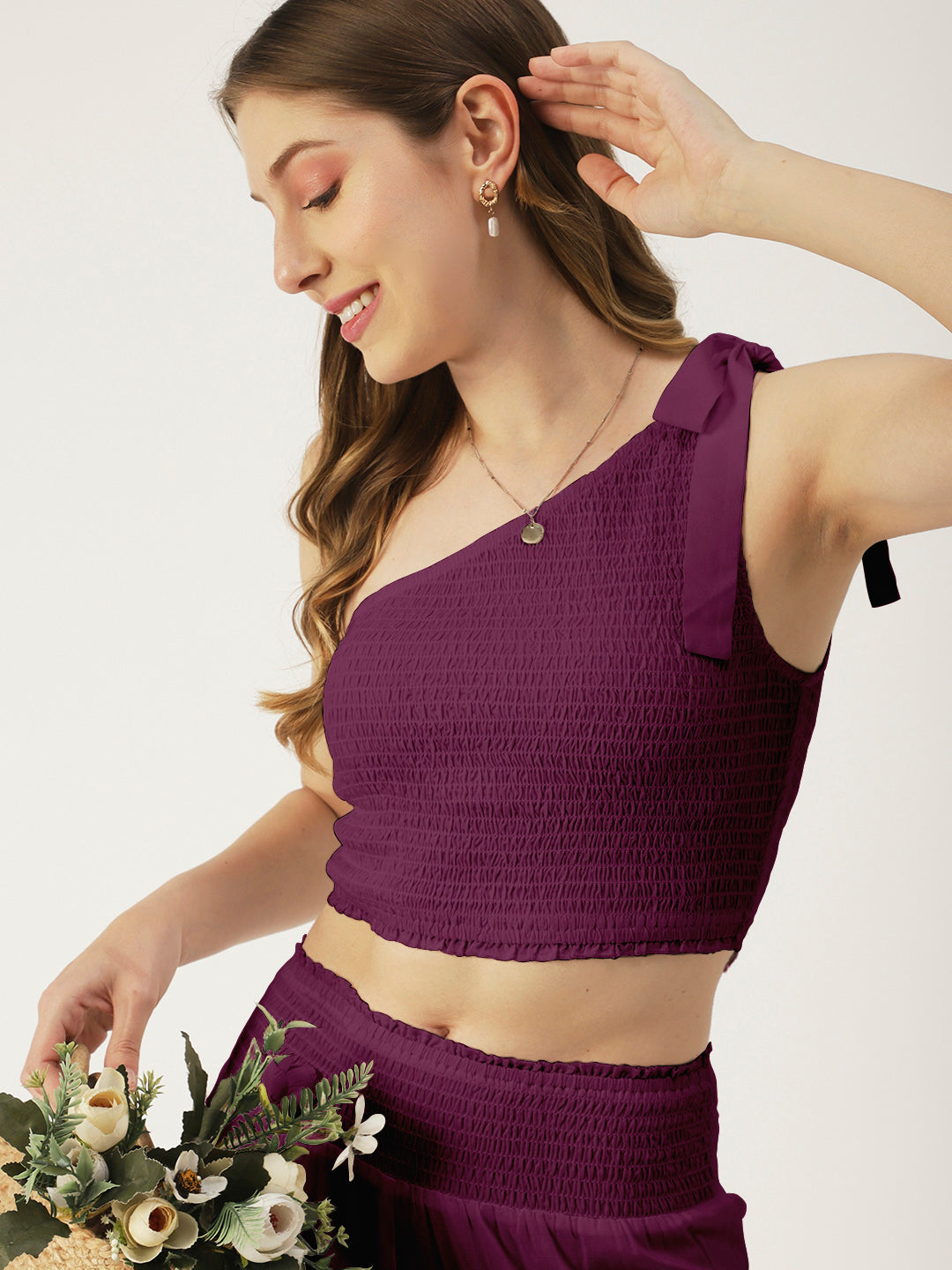 Women's Viscose Coord Set, Crop & Palazzo