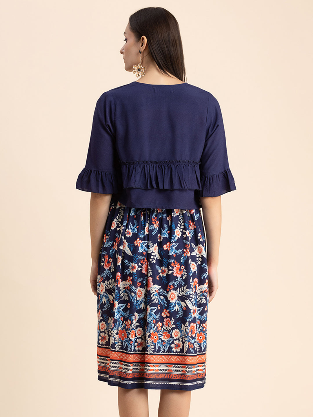 Viscose Rayon Co-Ord Set, Printed Dress