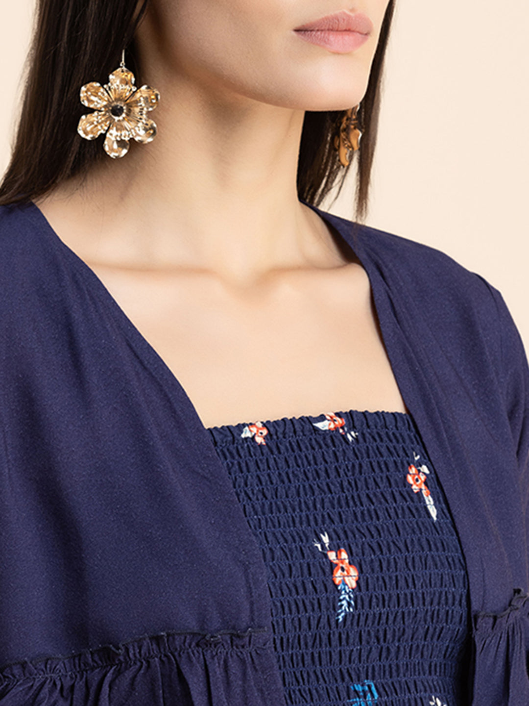 Viscose Rayon Co-Ord Set, Printed Dress