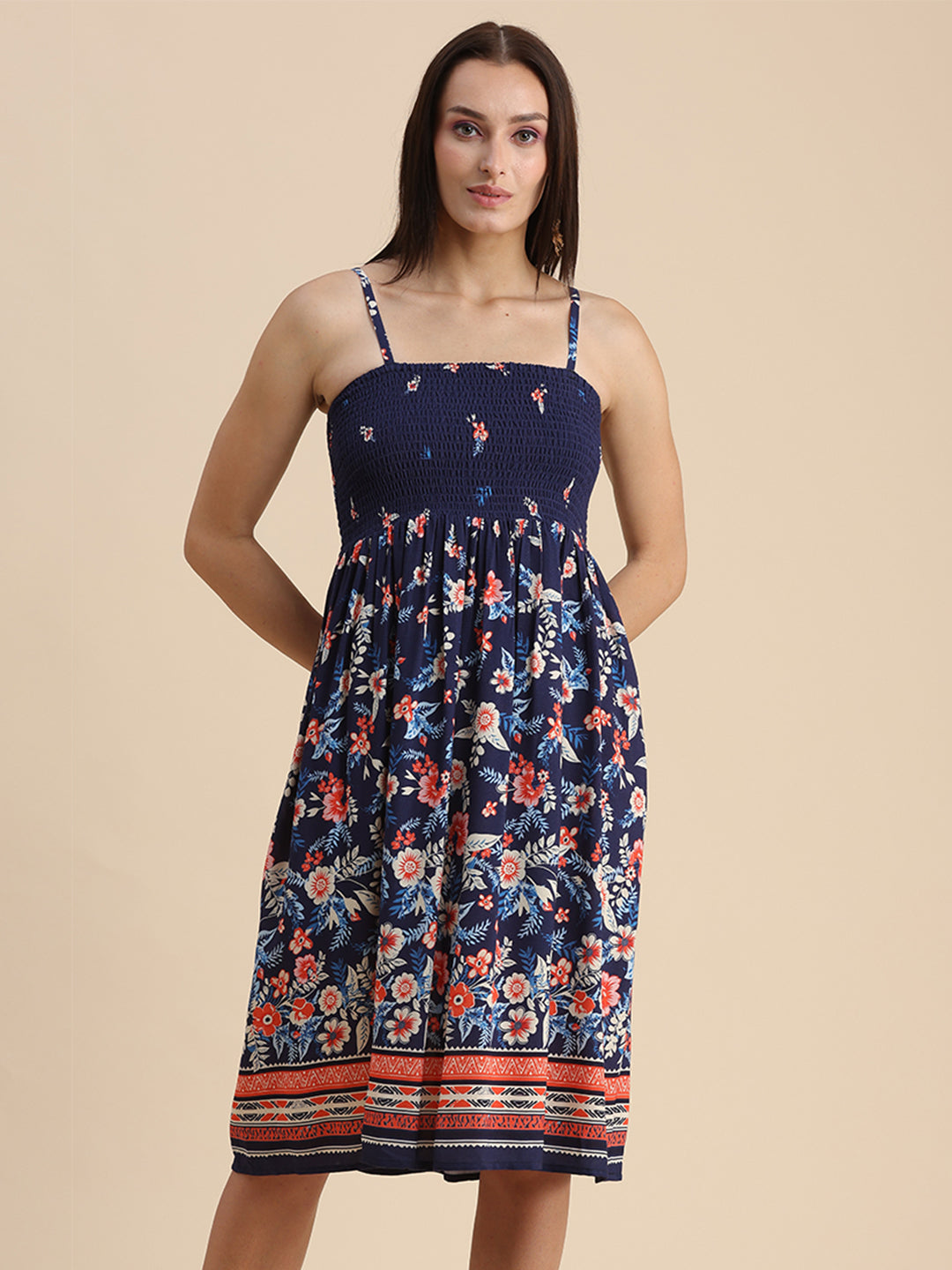 Viscose Rayon Co-Ord Set, Printed Dress