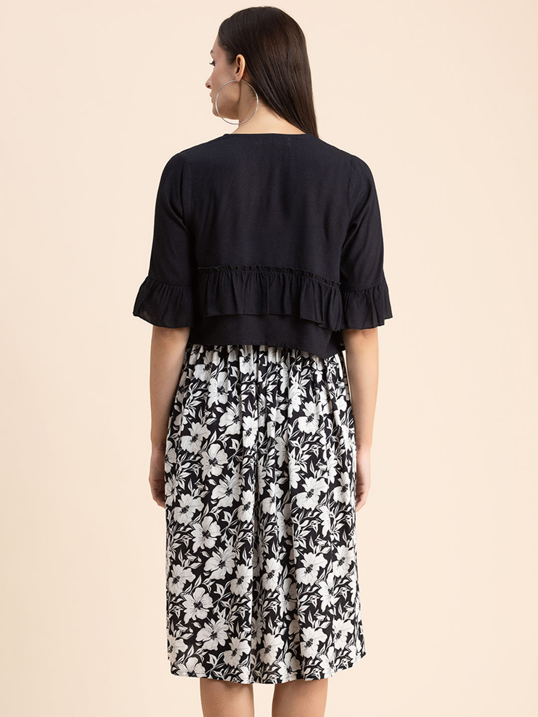 Viscose Rayon Co-Ord Set, Printed Dress