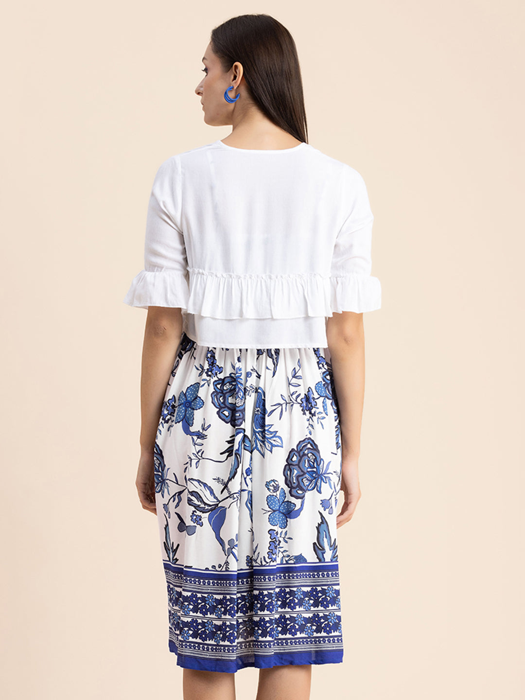 Viscose Rayon Co-Ord Set, Printed Dress