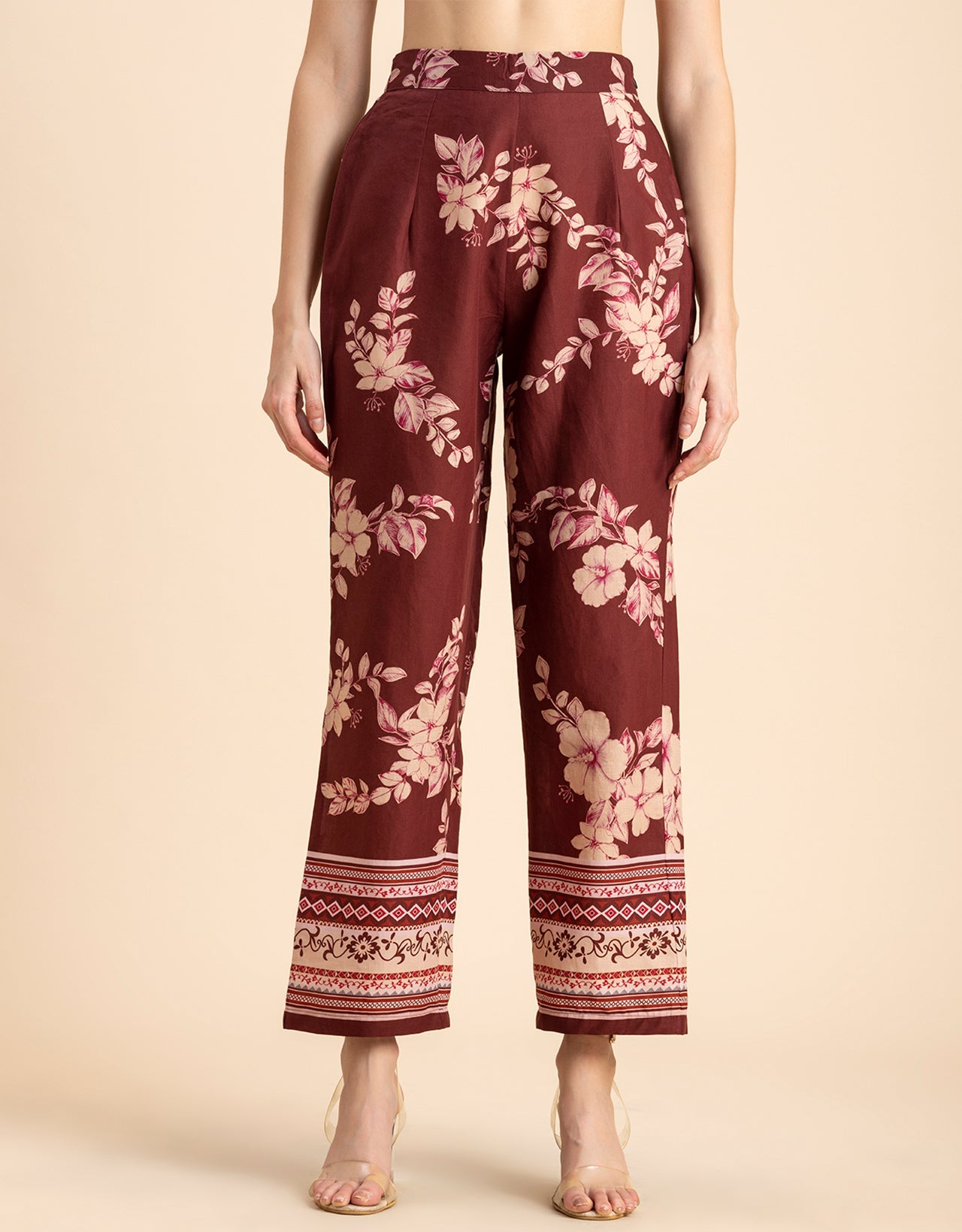 Printed 2 Pcs Coord Set, Cotton Top